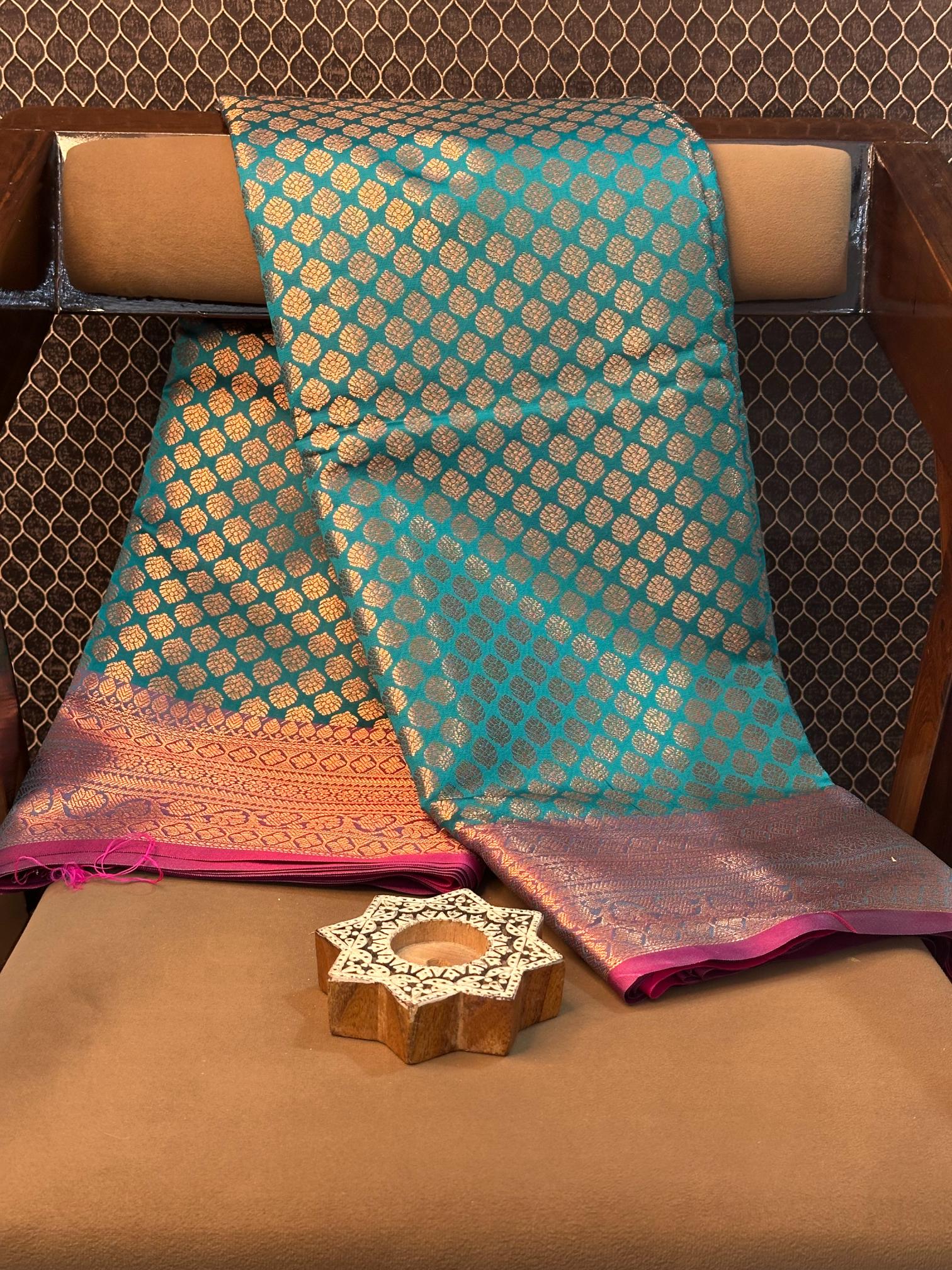 Eccentric zari weave Softsilk Banarasi saree