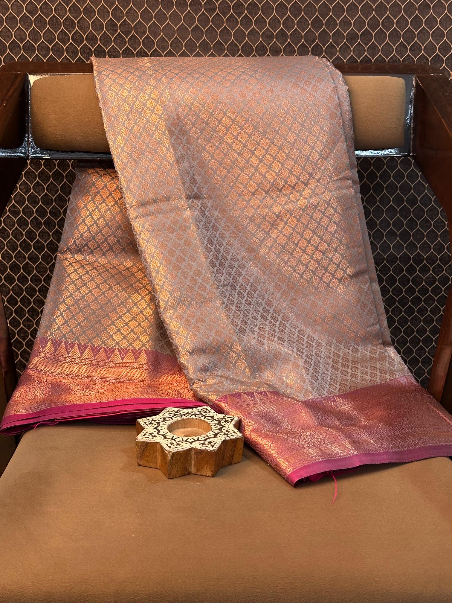 Eccentric zari weave Softsilk Heritage Banarasi saree