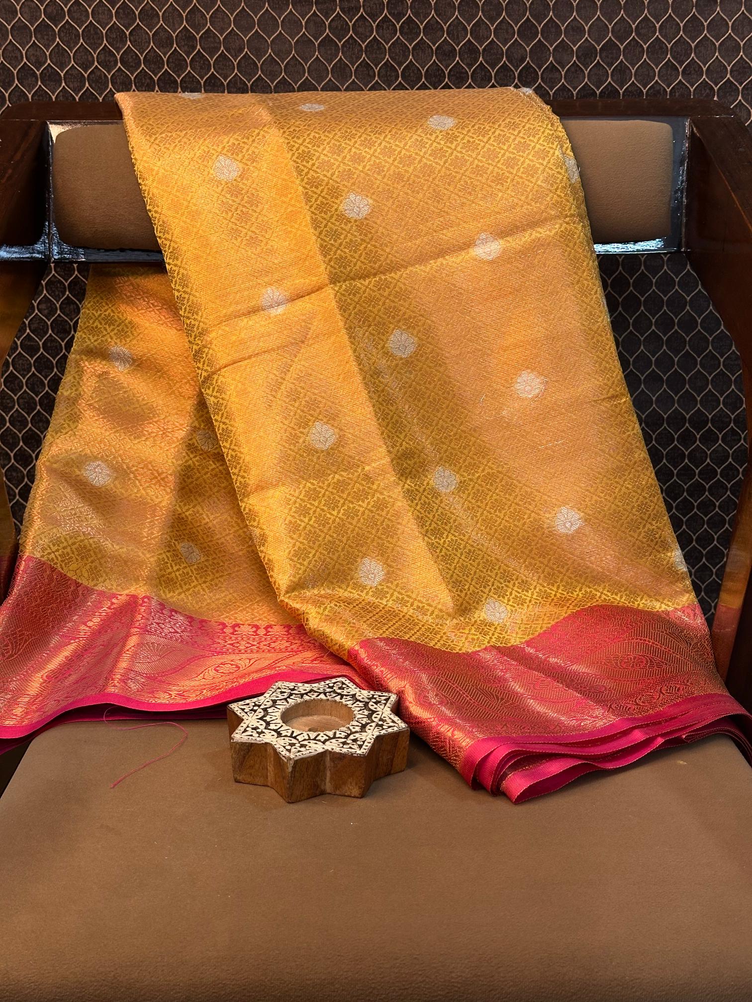 Eccentric zari weave Softsilk Heritage Banarasi saree