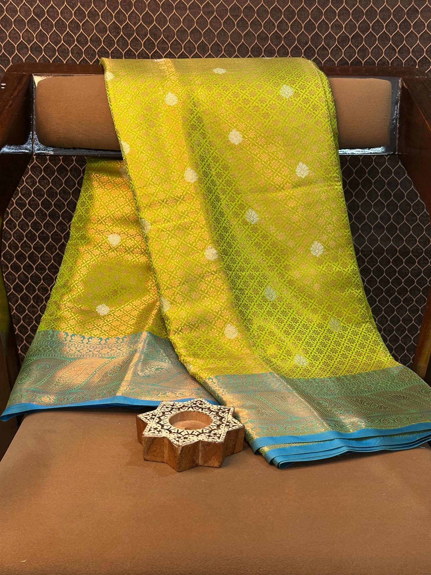 Eccentric zari weave Softsilk Heritage Banarasi saree