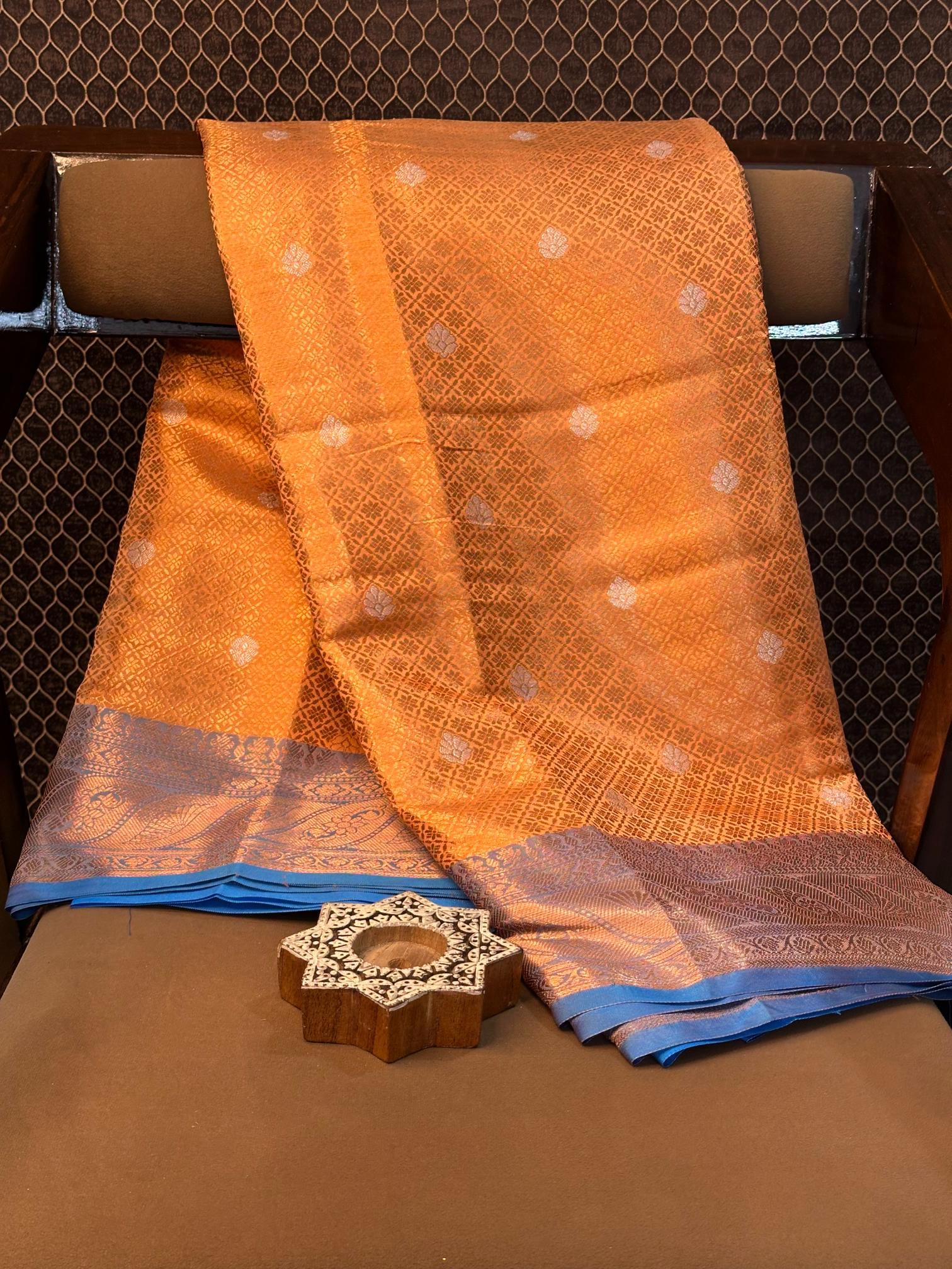 Eccentric zari weave Softsilk Heritage Banarasi saree