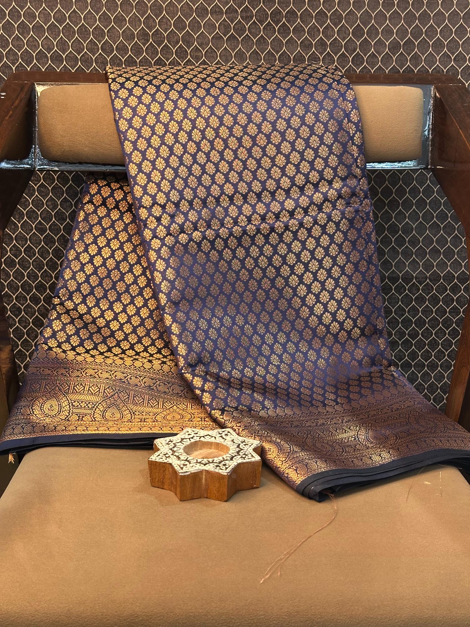 Eccentric zari weave Softsilk Banarasi saree