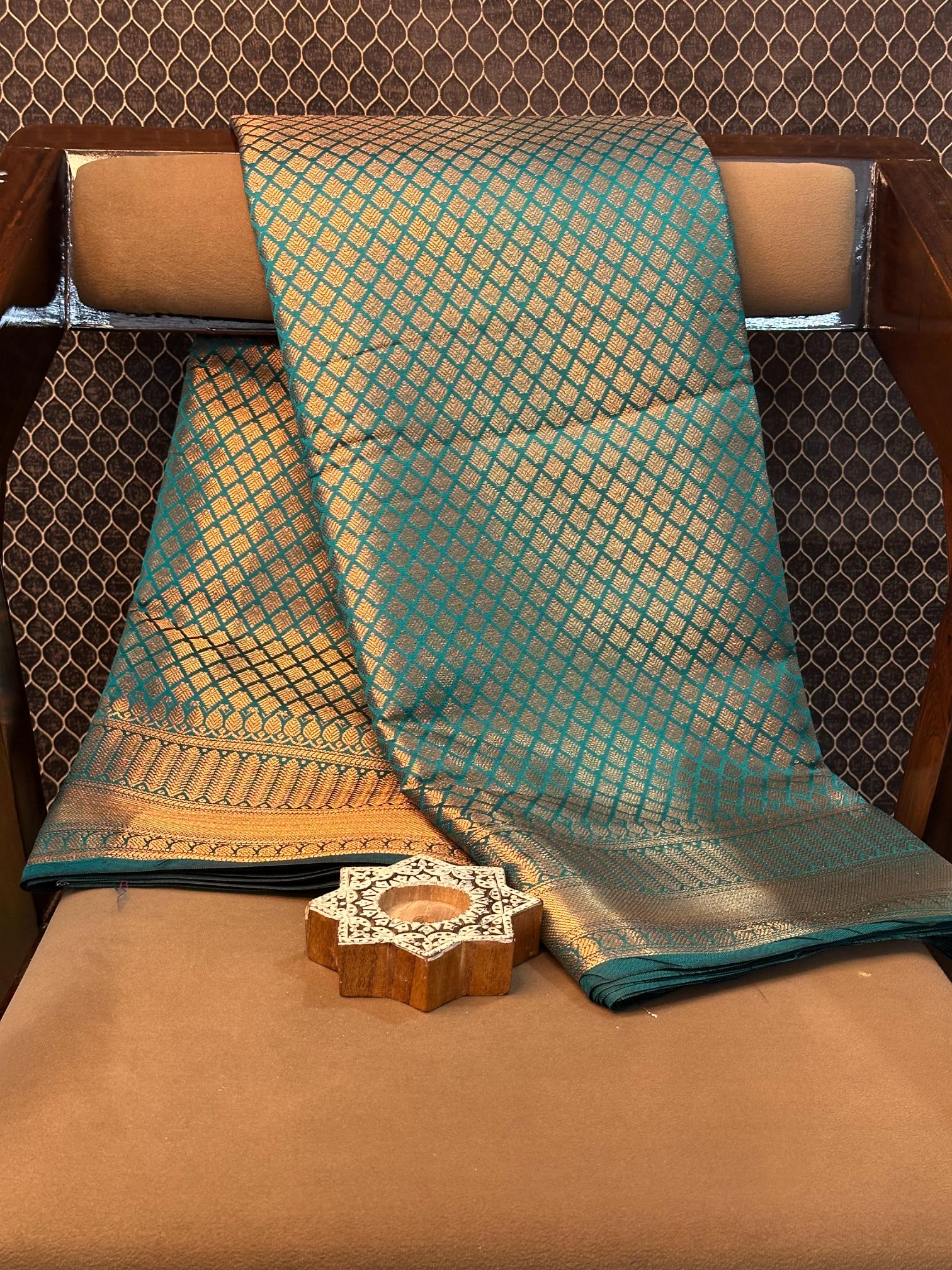 Eccentric zari weave Softsilk Banarasi saree