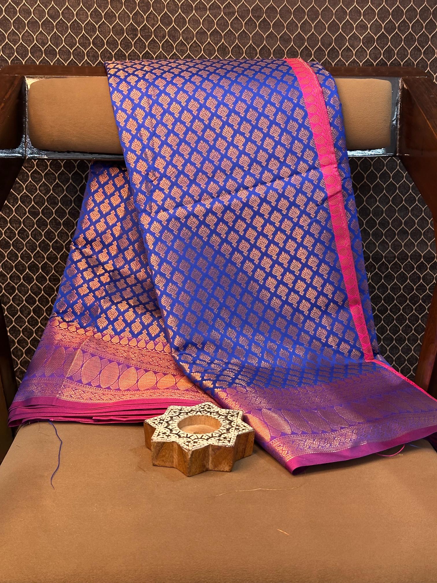 Eccentric zari weave Softsilk Banarasi saree