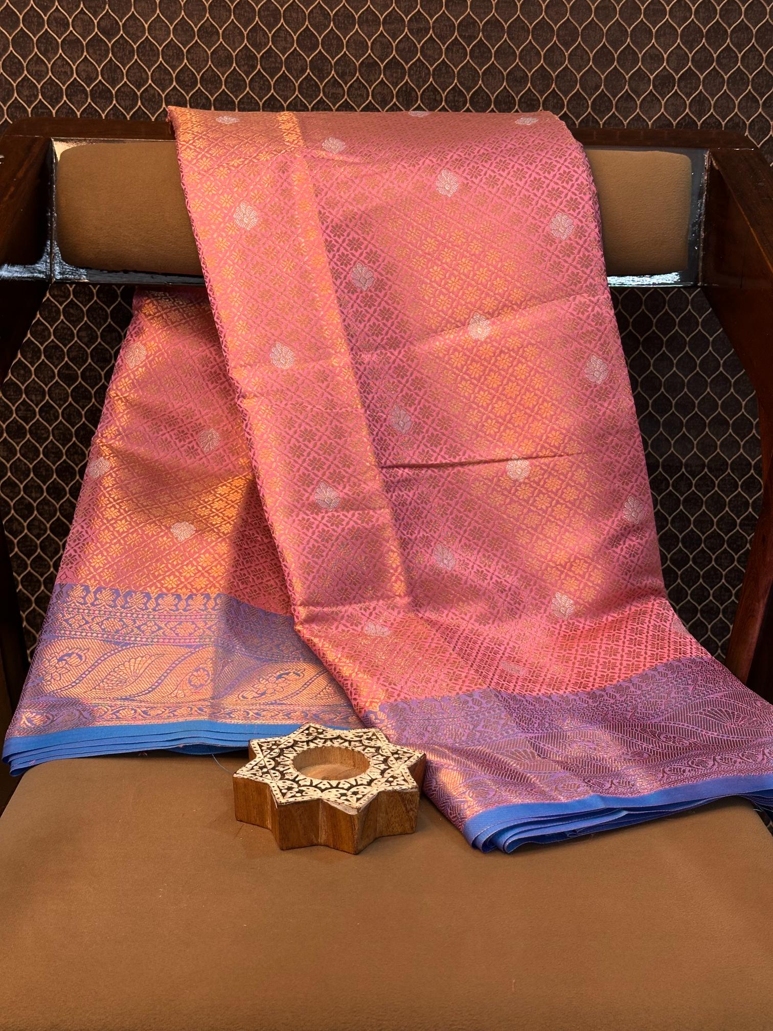 Eccentric zari weave Softsilk Banarasi saree