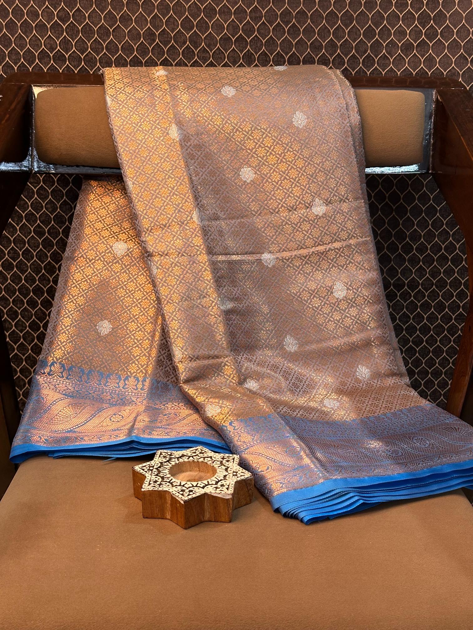 Eccentric zari weave Softsilk Banarasi saree