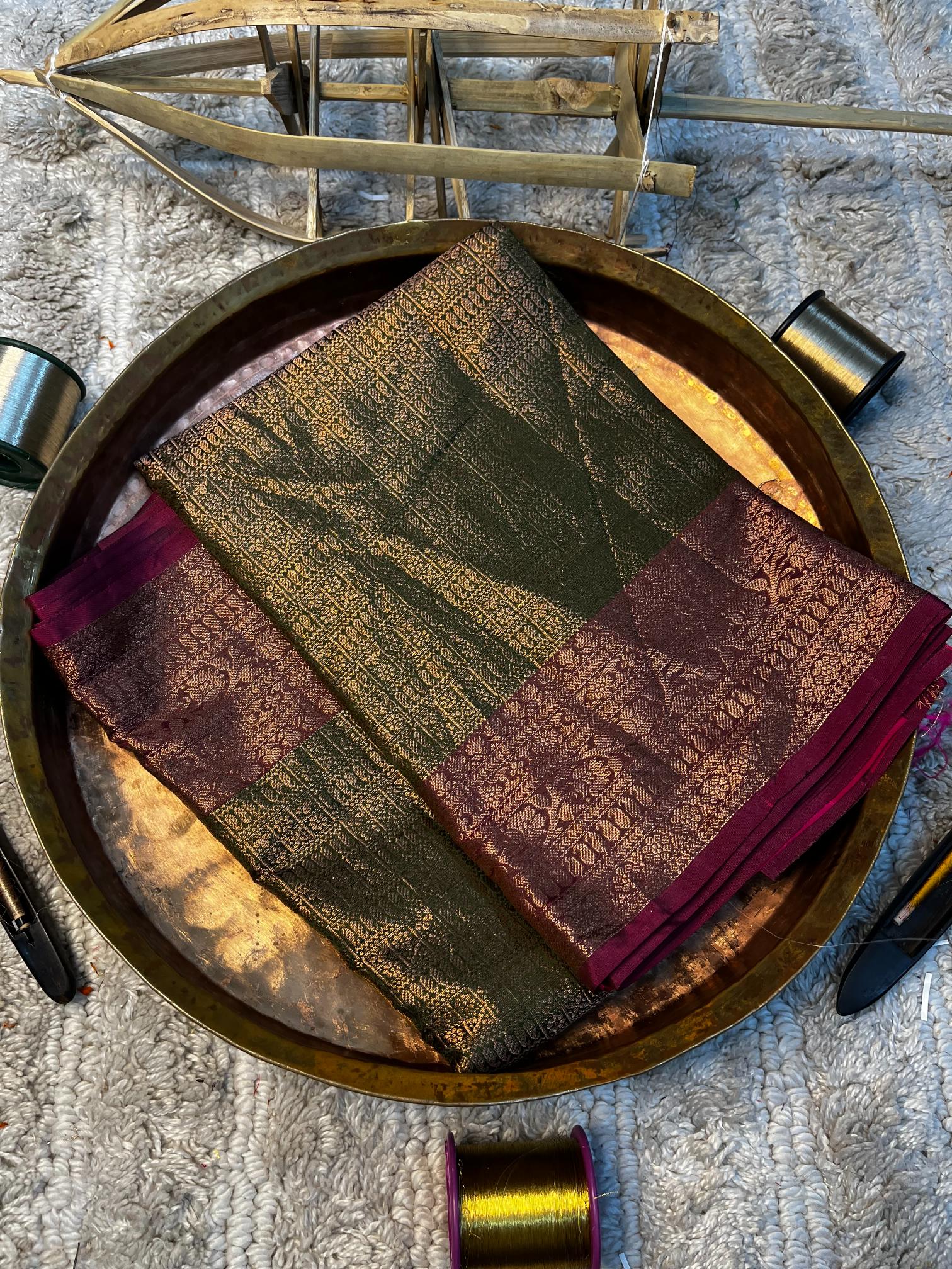 Eccentric zari weave Softsilk Banarasi saree