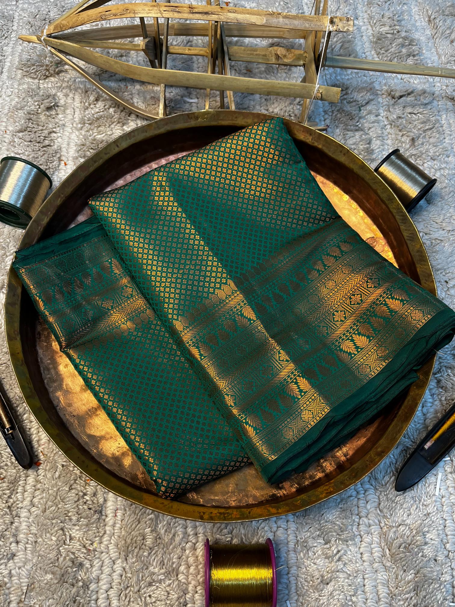 Eccentric zari weave Softsilk Banarasi saree