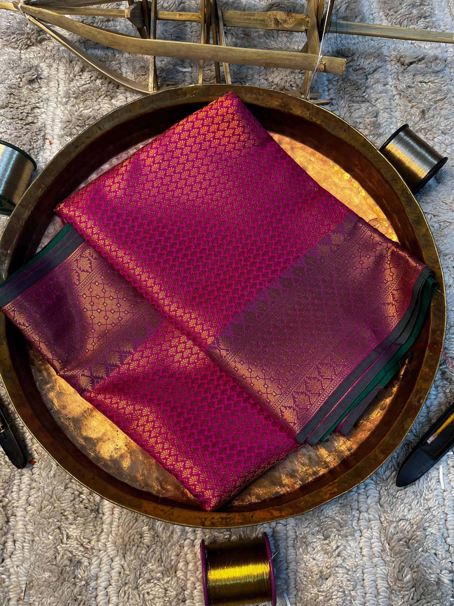 Eccentric zari weave Softsilk Banarasi saree