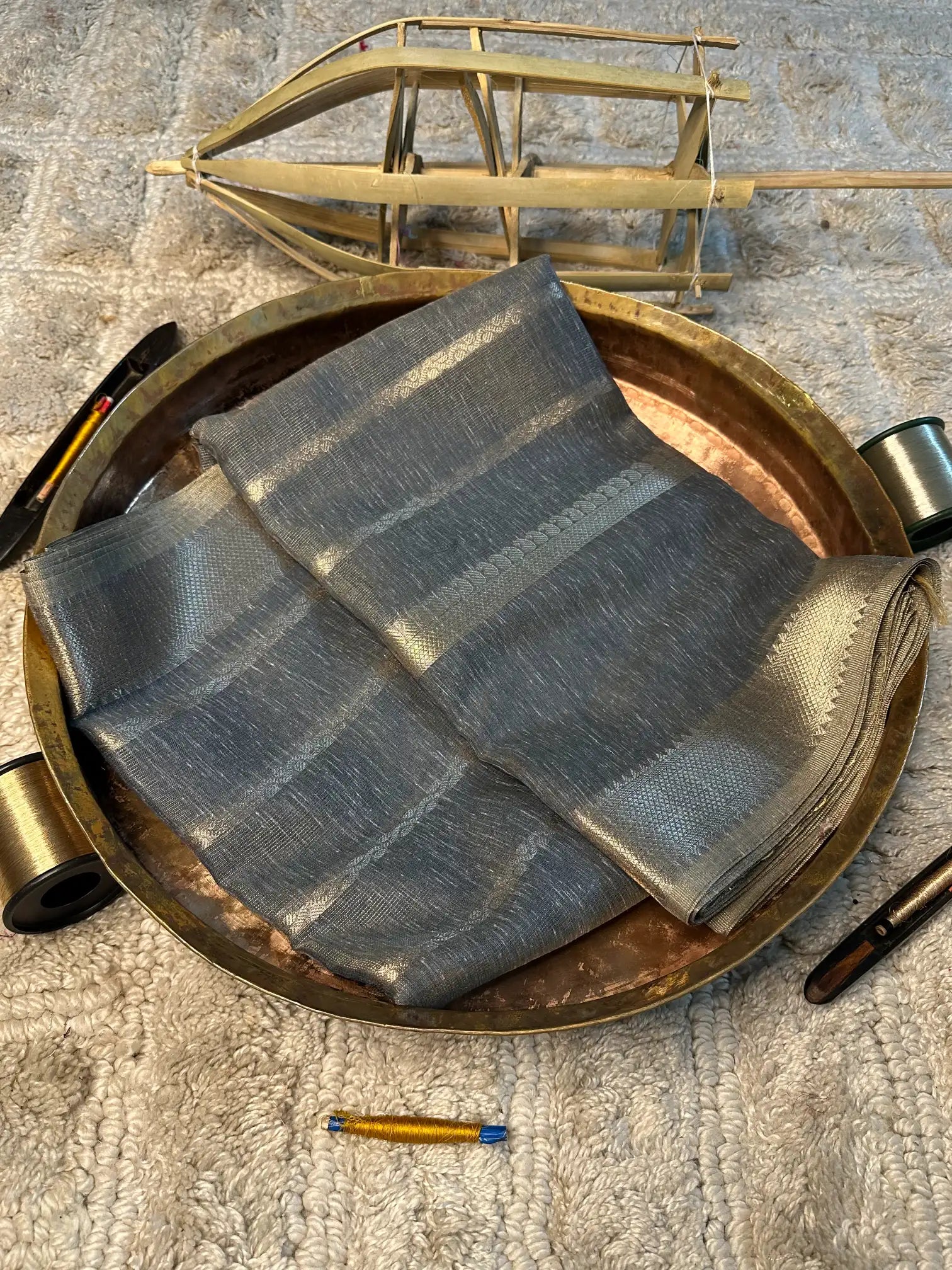 Eccentric zari weave Softsilk Banarasi saree