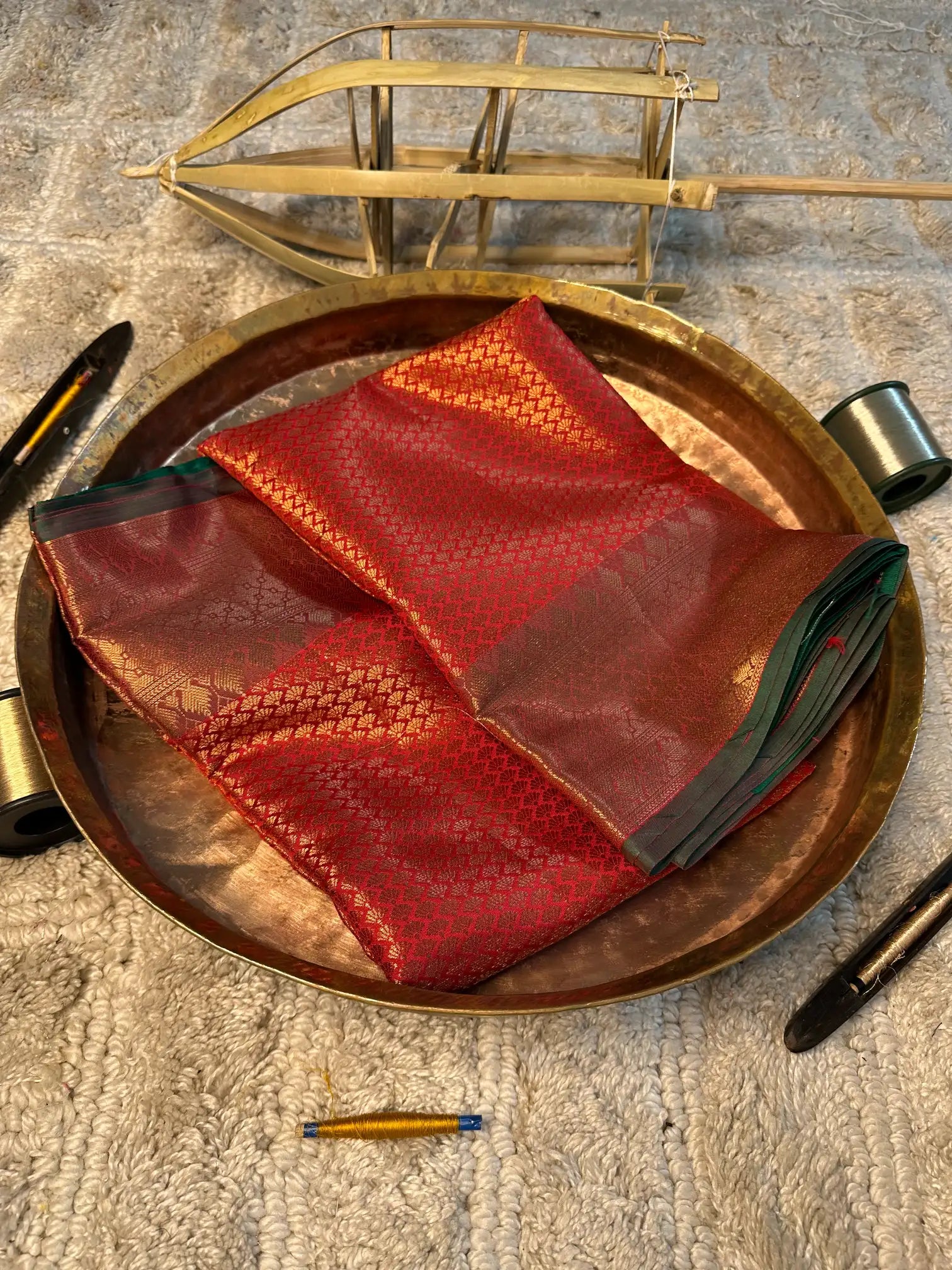 Eccentric zari weave Softsilk Banarasi saree