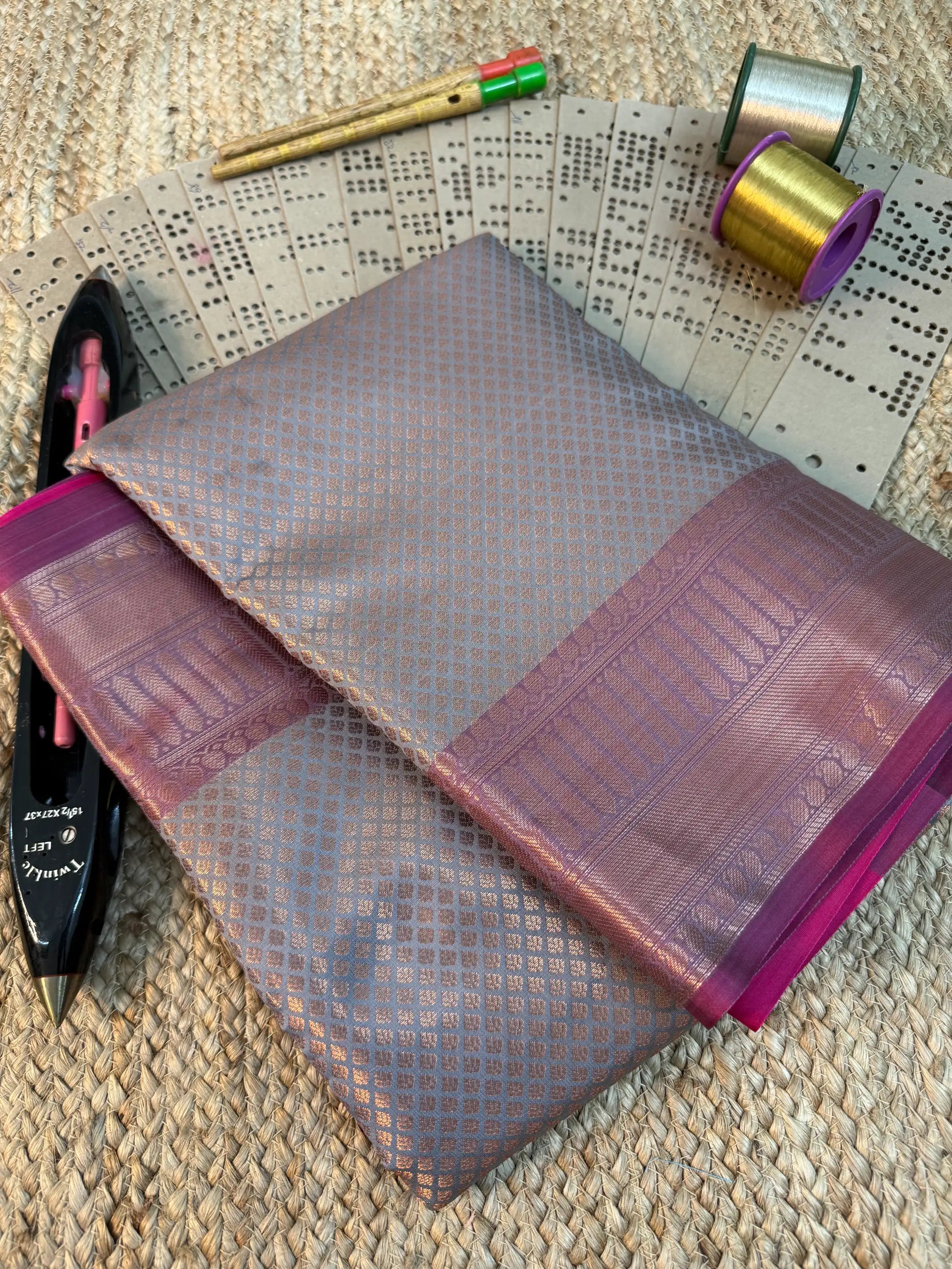 Eccentric zari weave Softsilk Banarasi saree