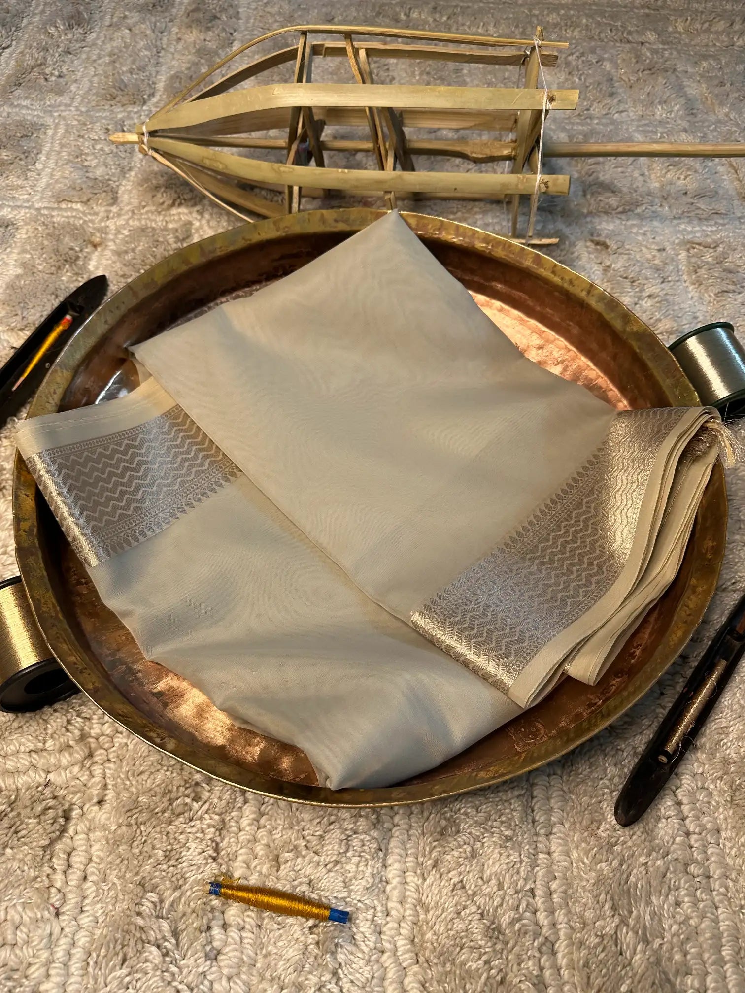 Eccentric zari weave Softsilk Banarasi saree