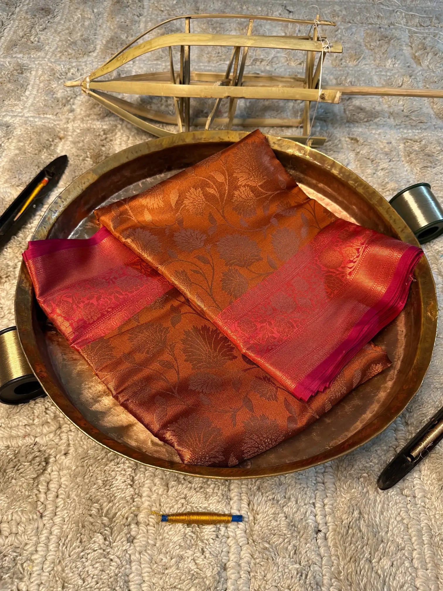 Eccentric zari weave Softsilk Banarasi saree
