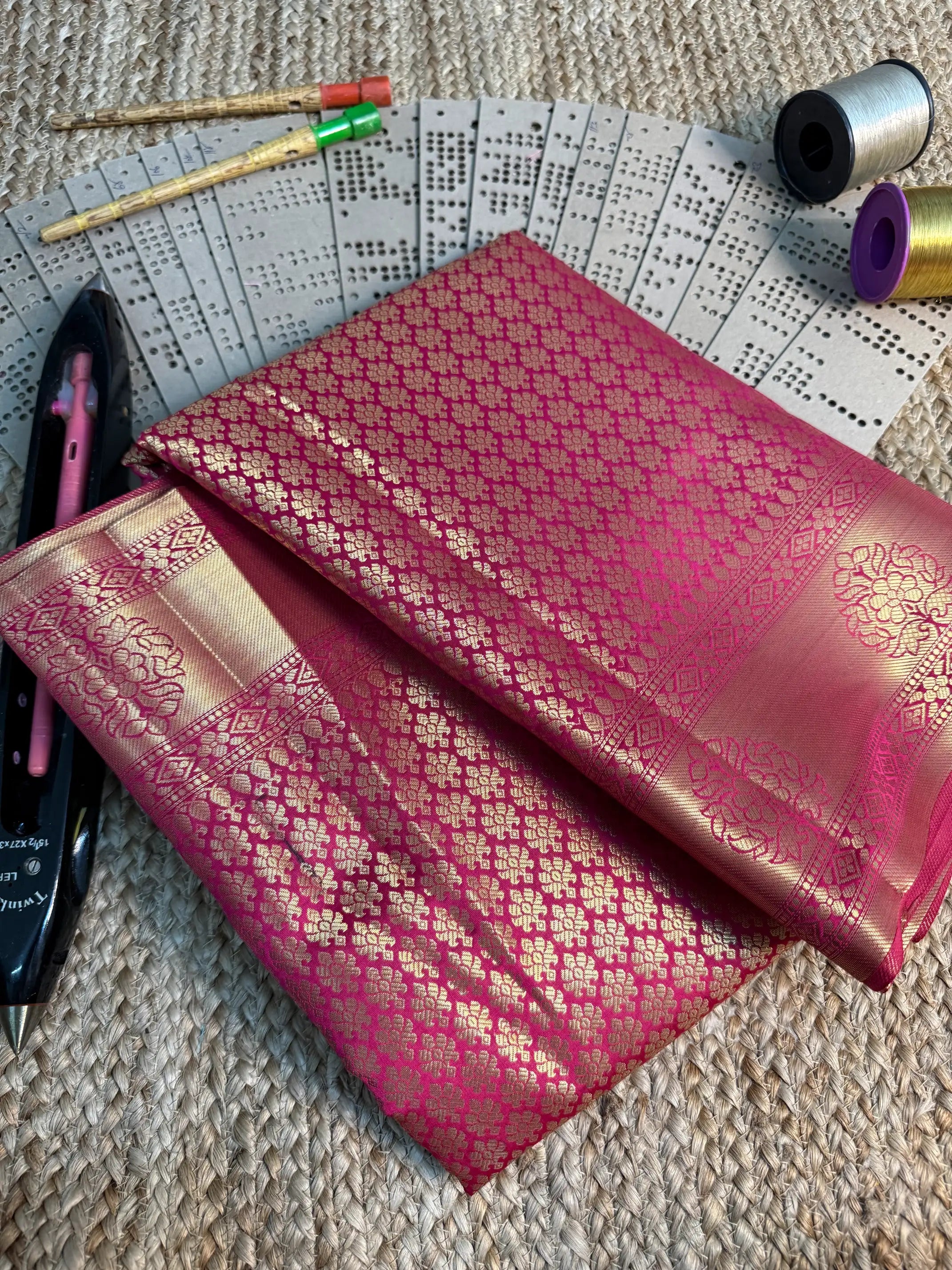 Eccentric zari weave Softsilk Banarasi saree