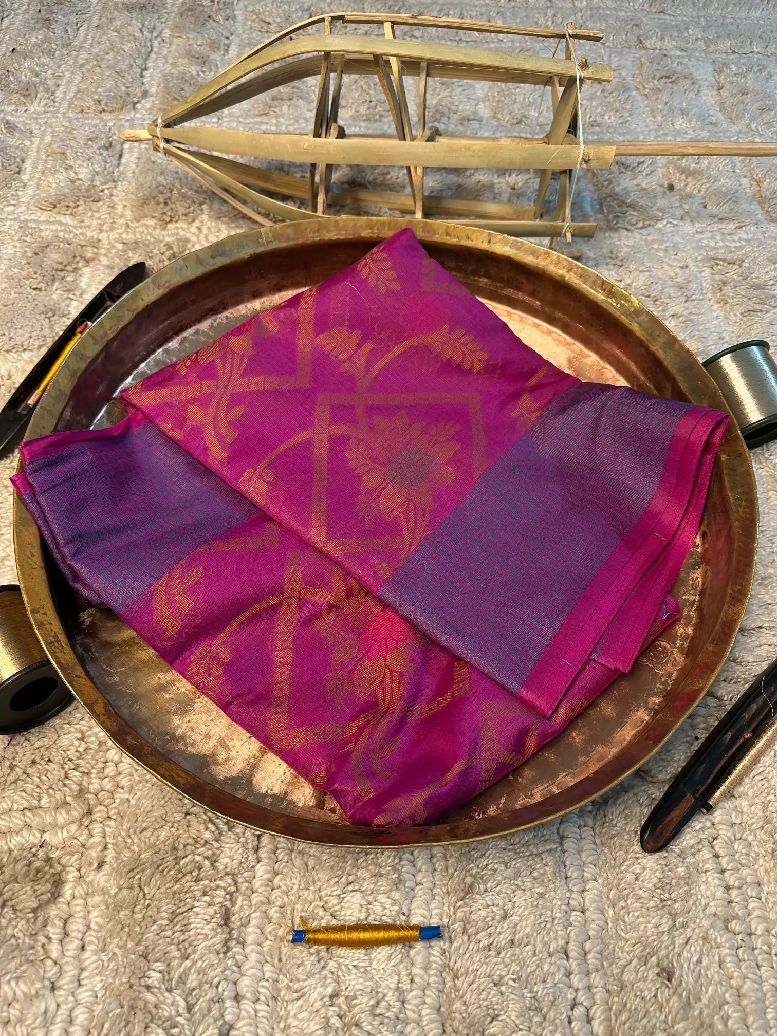 Eccentric zari weave Softsilk Banarasi saree