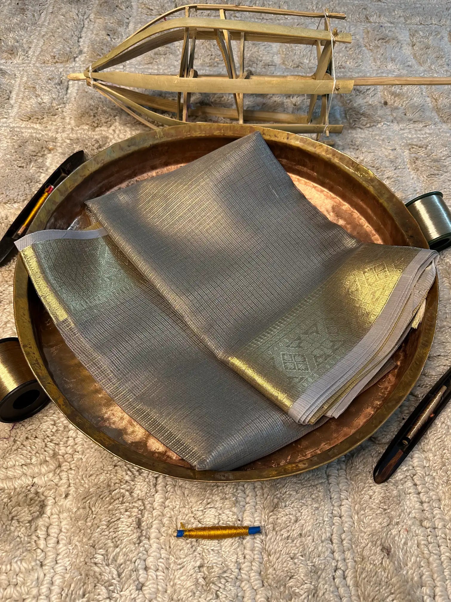 Eccentric zari weave Softsilk Banarasi saree