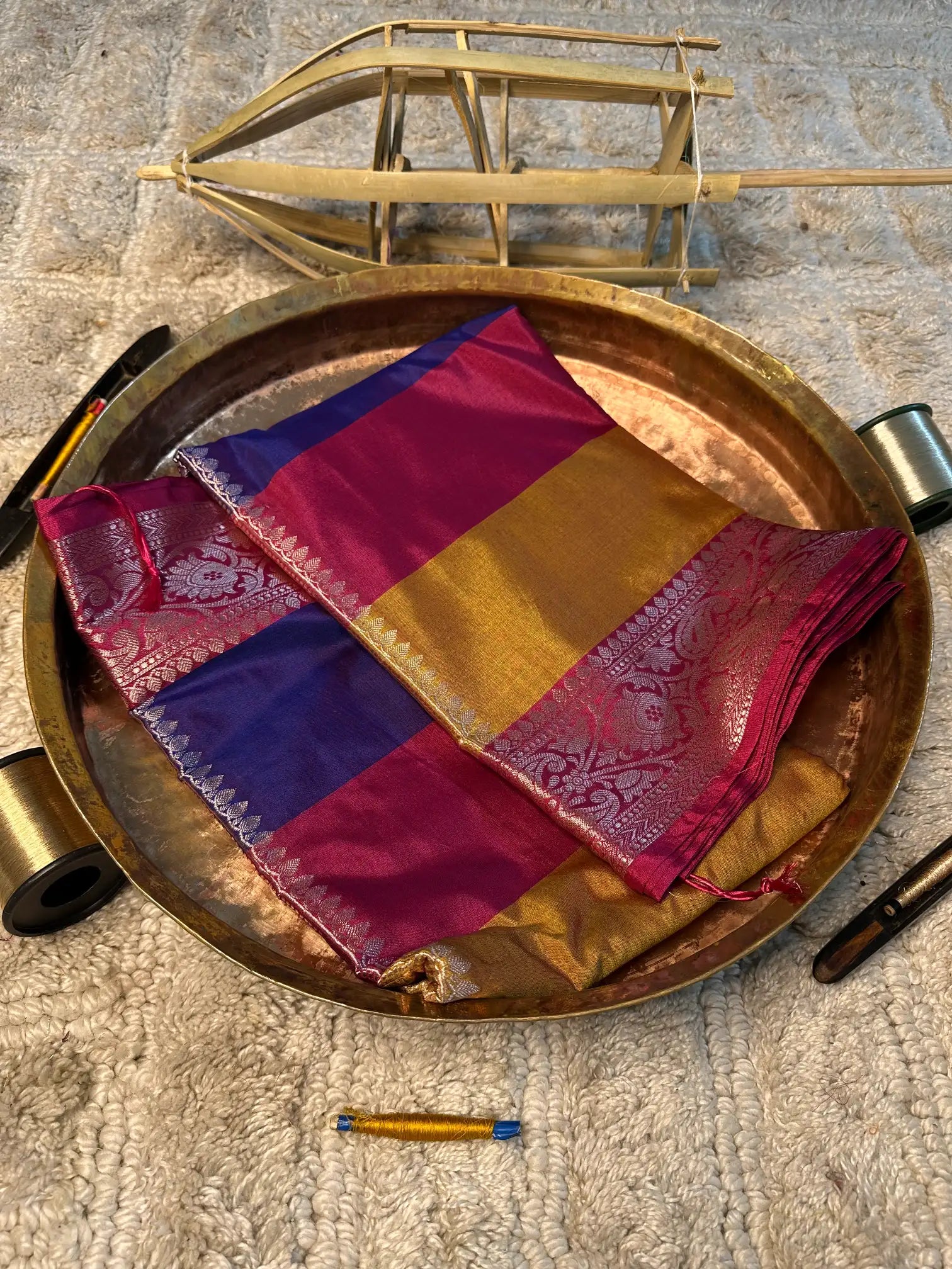 Eccentric zari weave Softsilk Banarasi saree