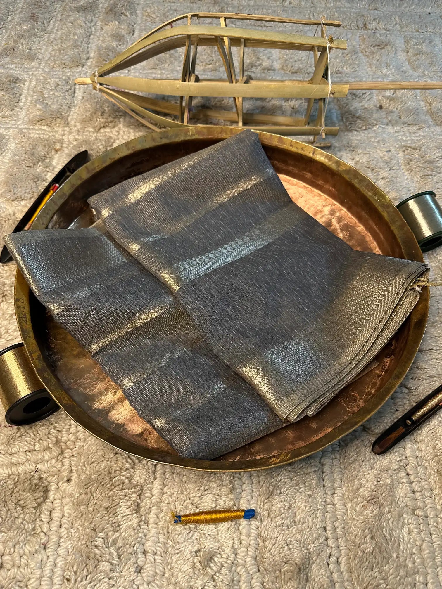 Eccentric zari weave Softsilk Banarasi saree