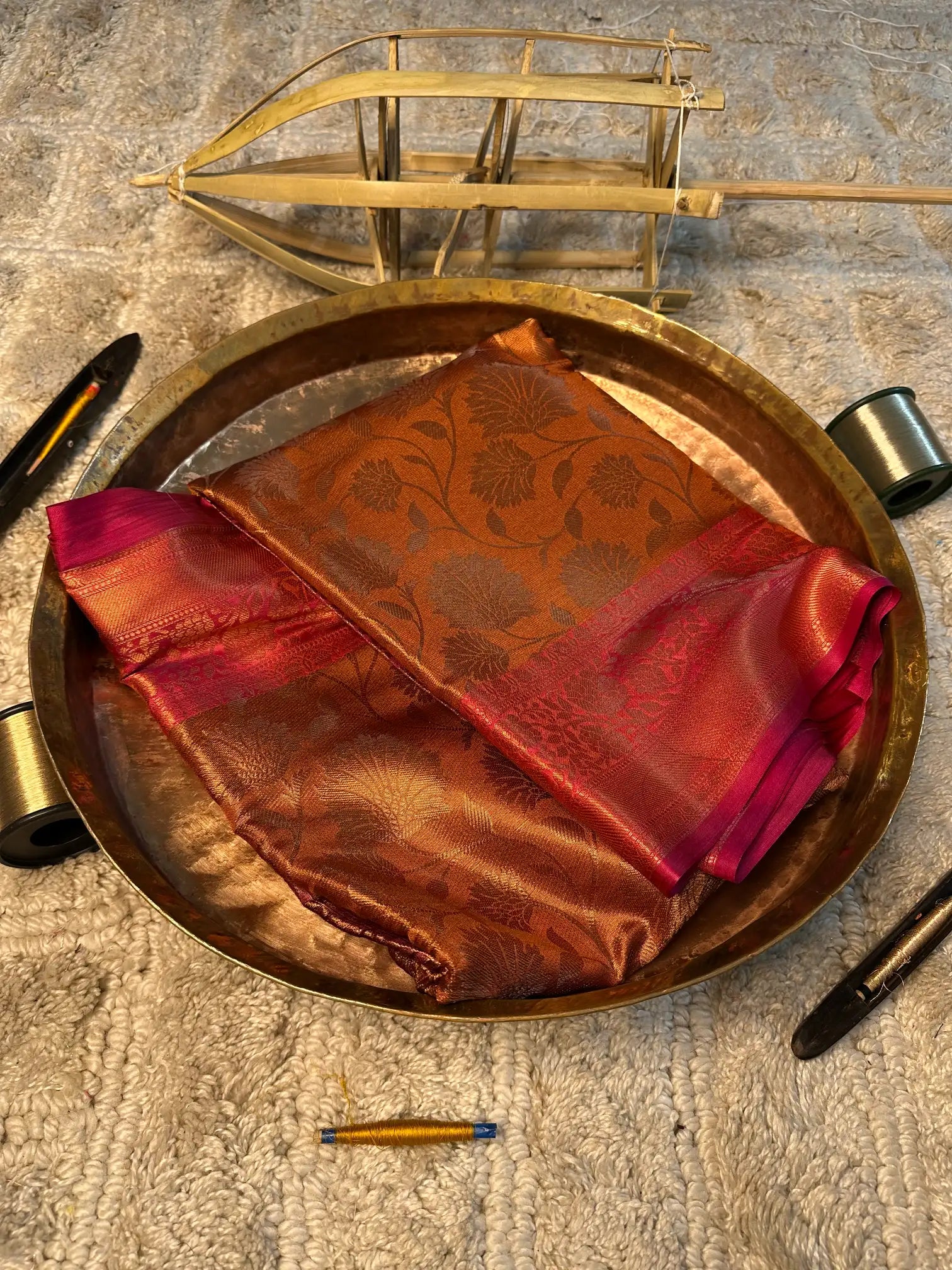 Eccentric zari weave Softsilk Banarasi saree