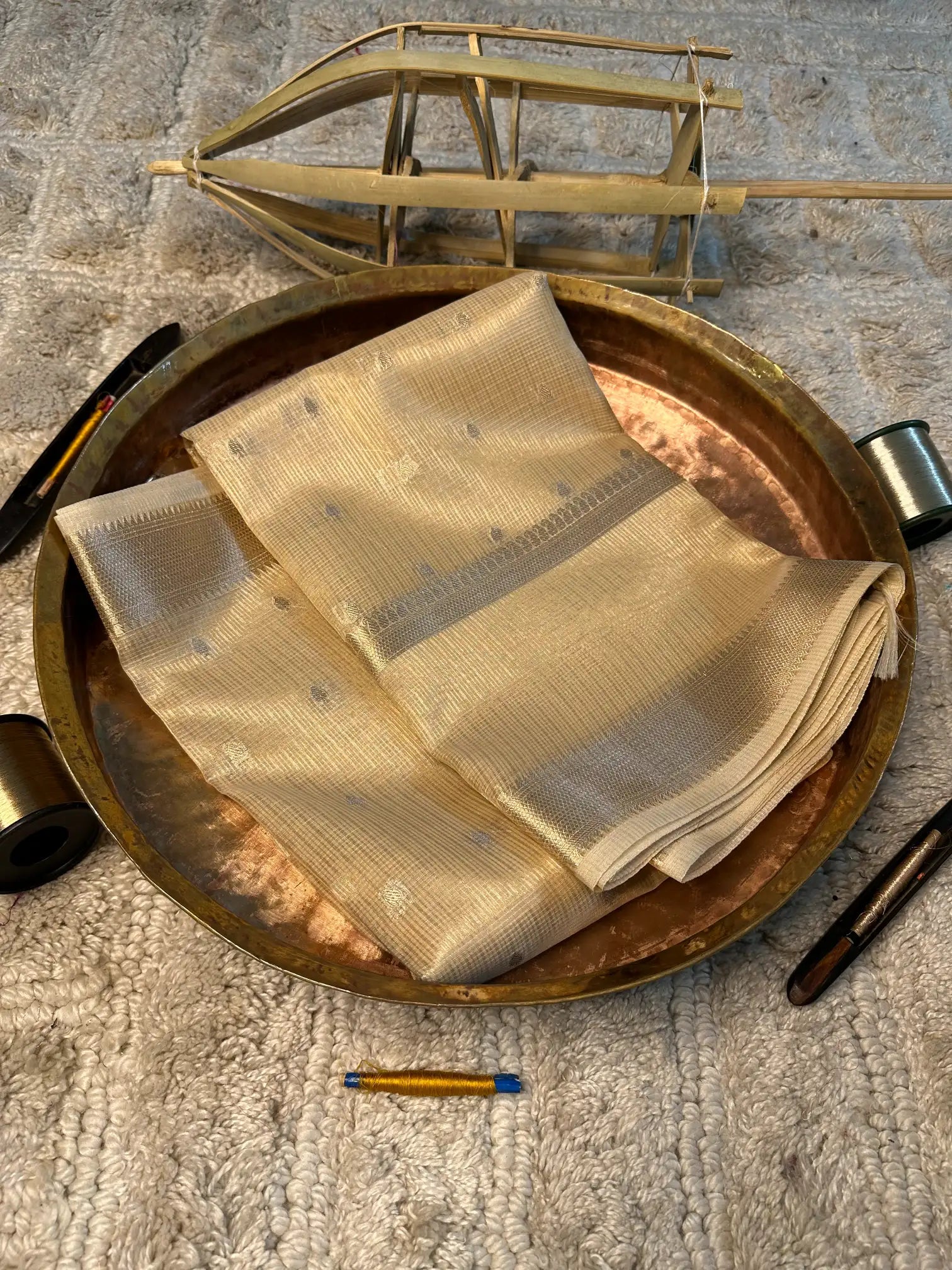 Eccentric zari weave Softsilk Banarasi saree