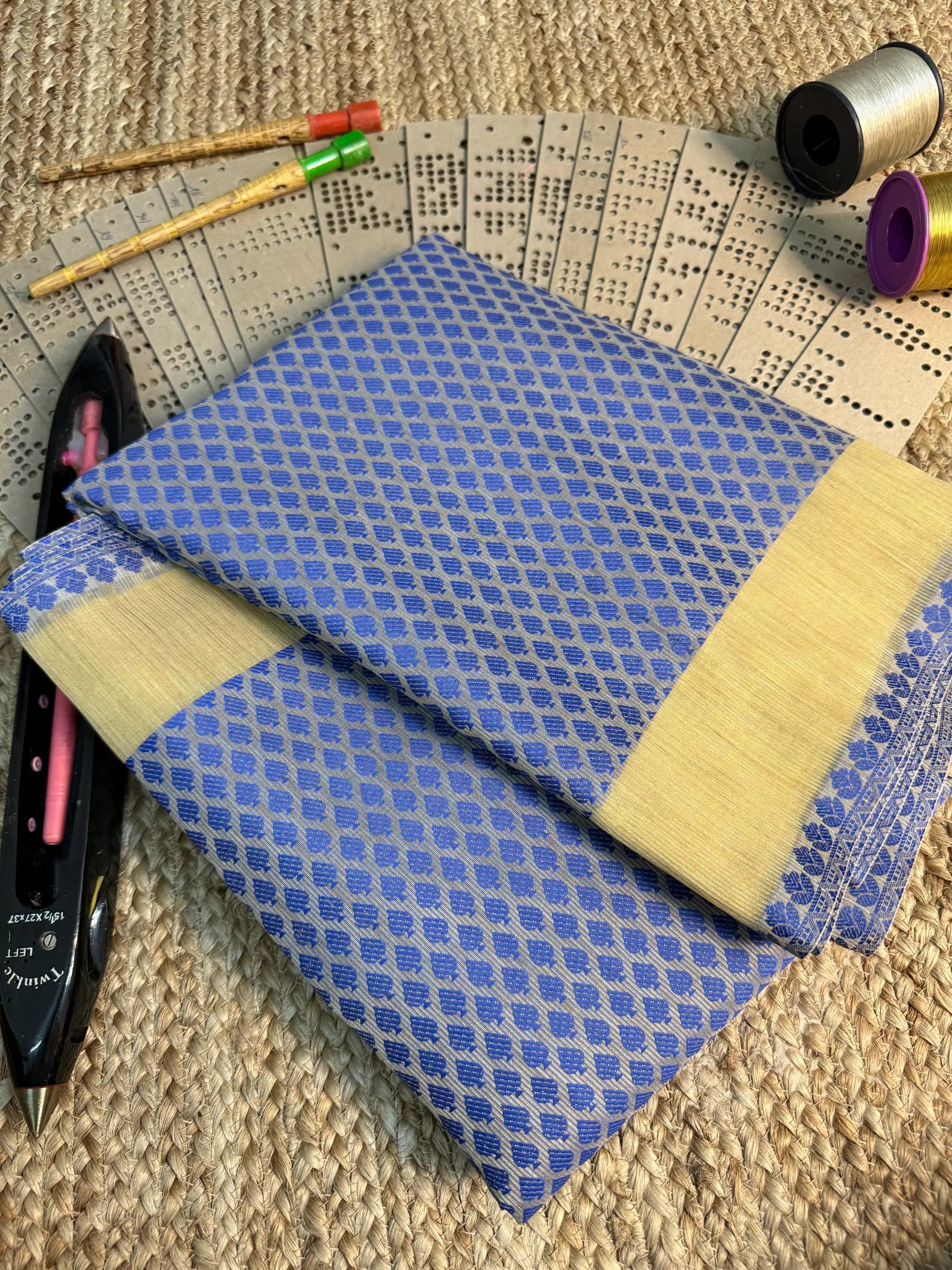 Eccentric zari weave Softsilk Banarasi saree