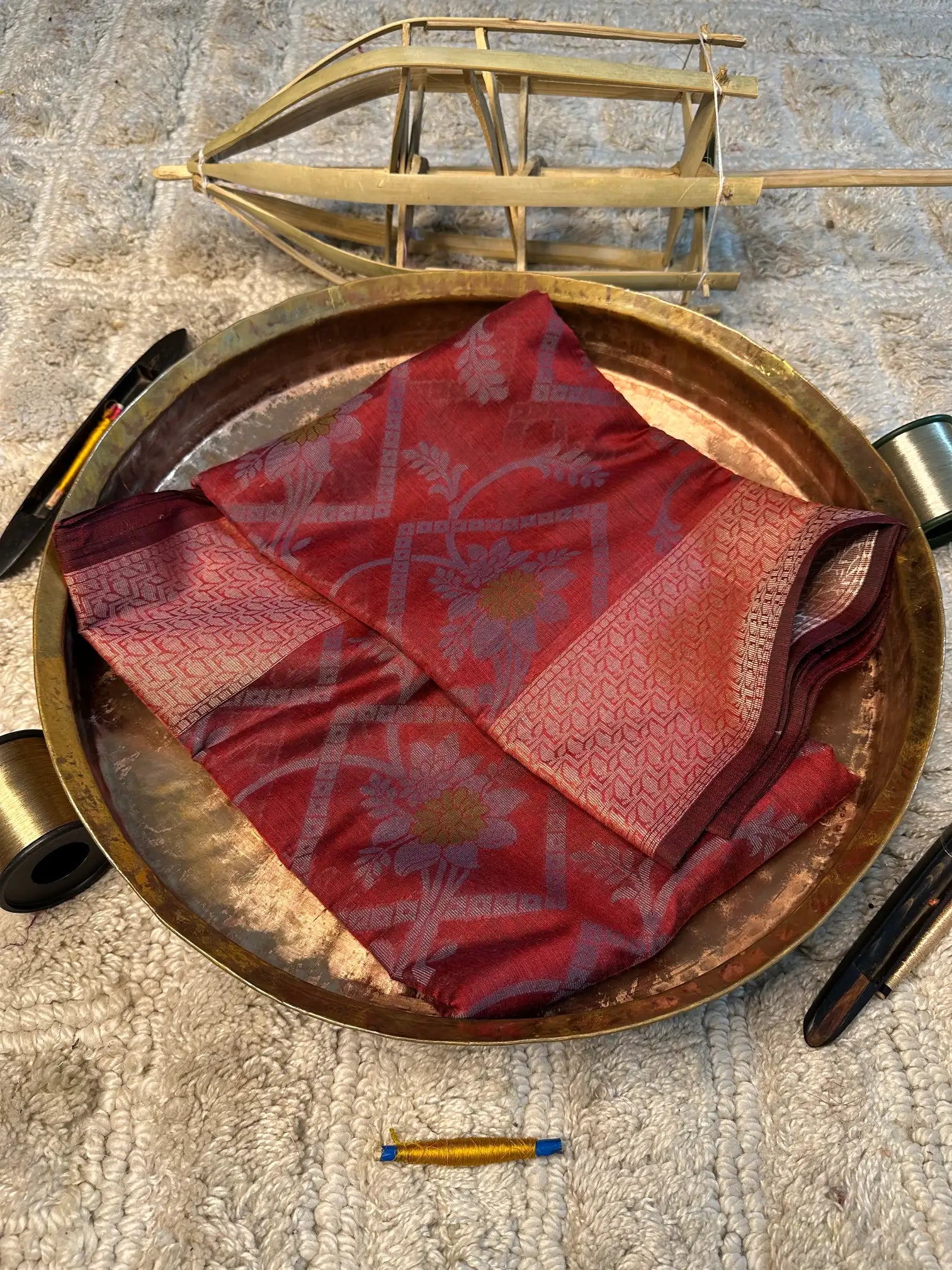 Eccentric zari weave Softsilk Banarasi saree