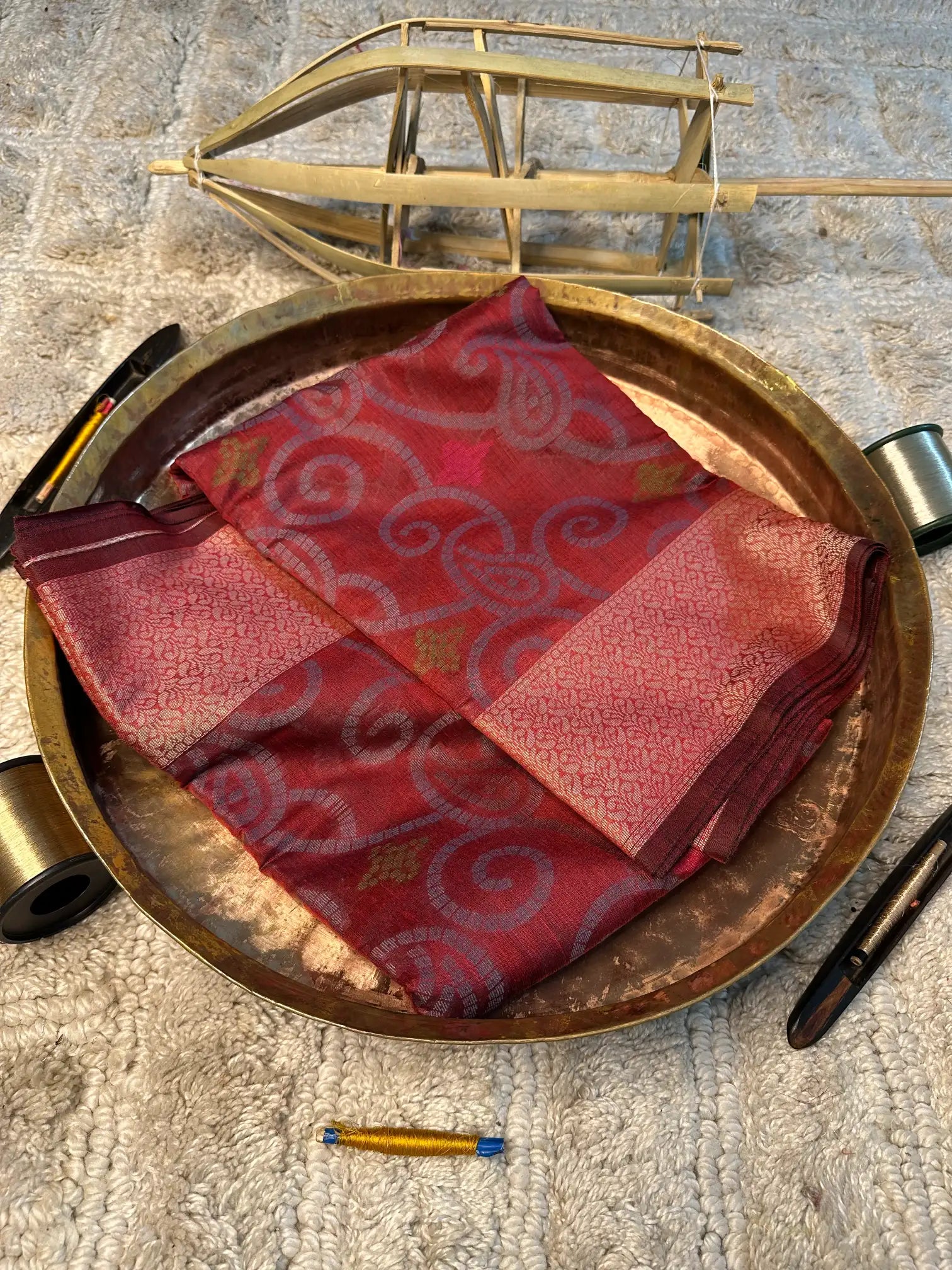 Eccentric zari weave Softsilk Banarasi saree