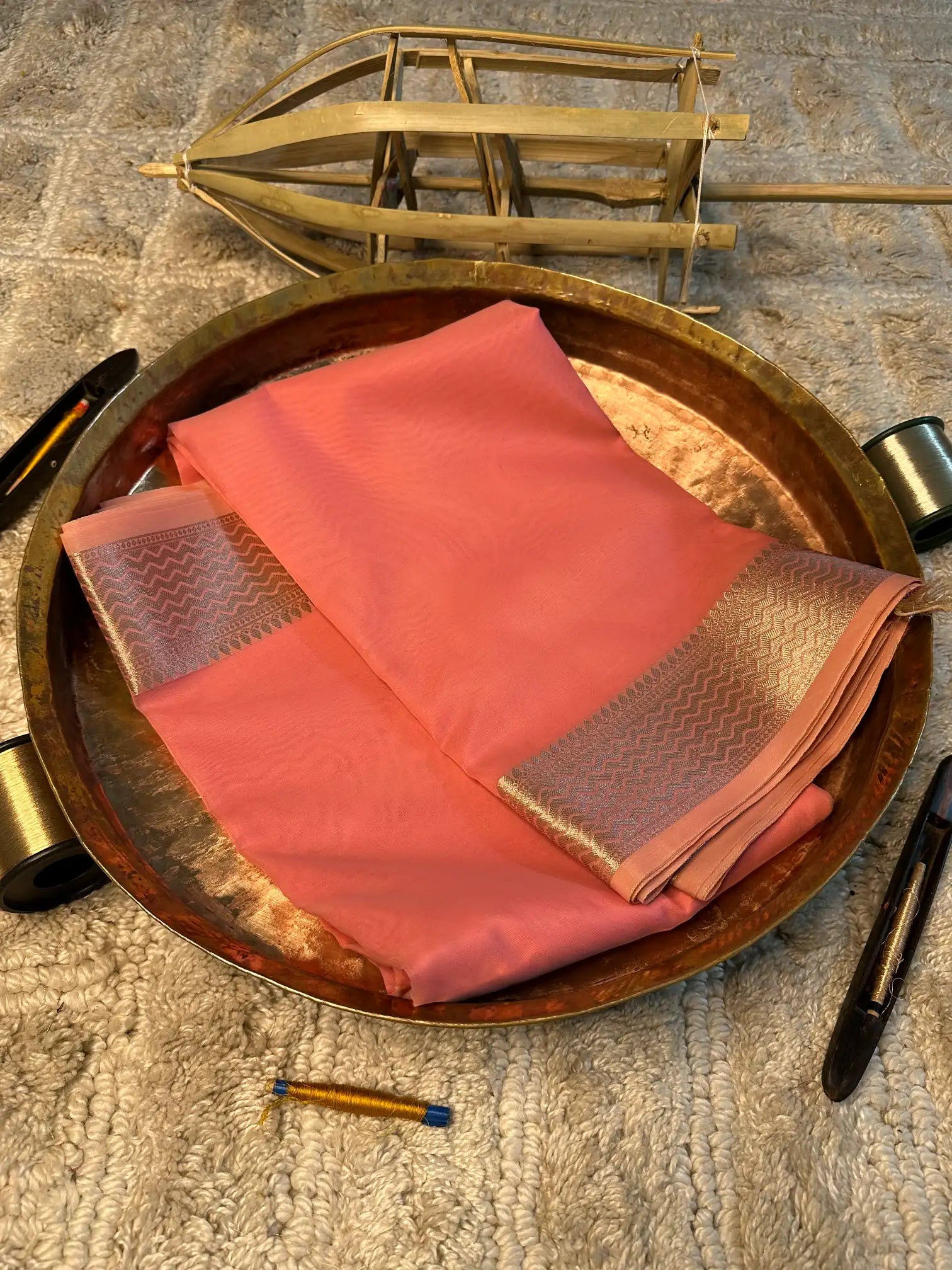 Eccentric zari weave Softsilk Banarasi saree