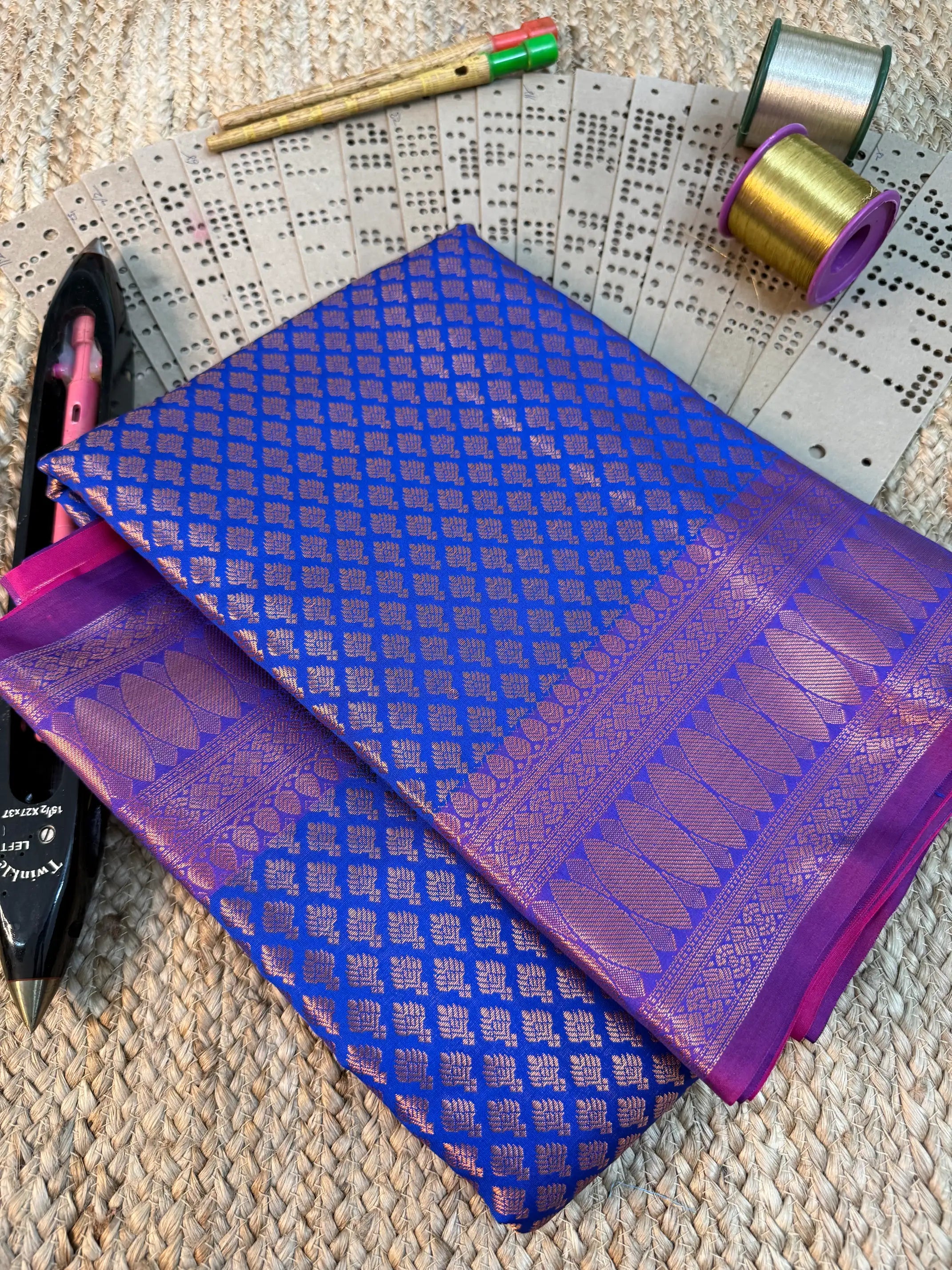 Eccentric zari weave Softsilk Banarasi saree
