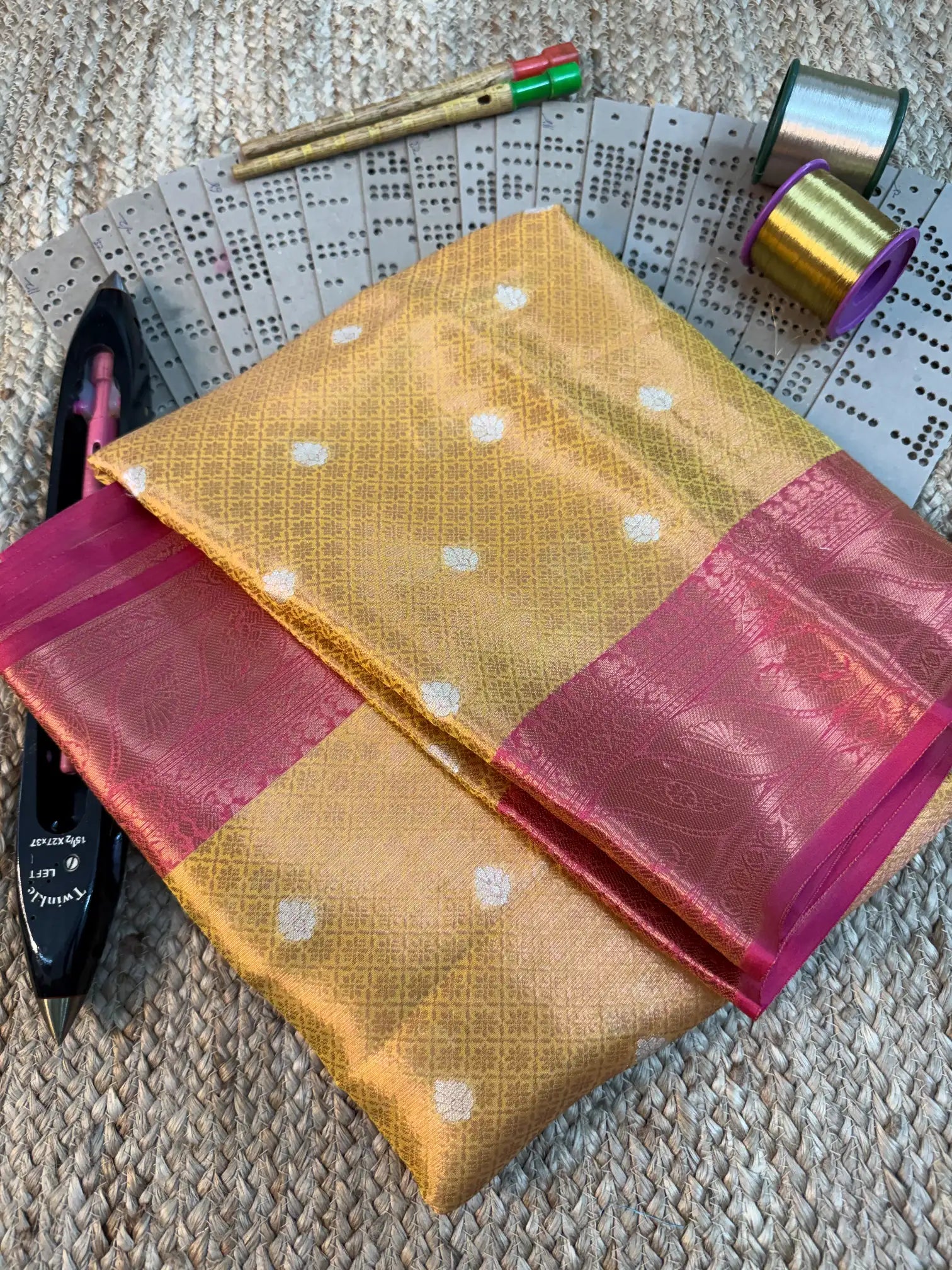 Eccentric zari weave Softsilk Banarasi saree
