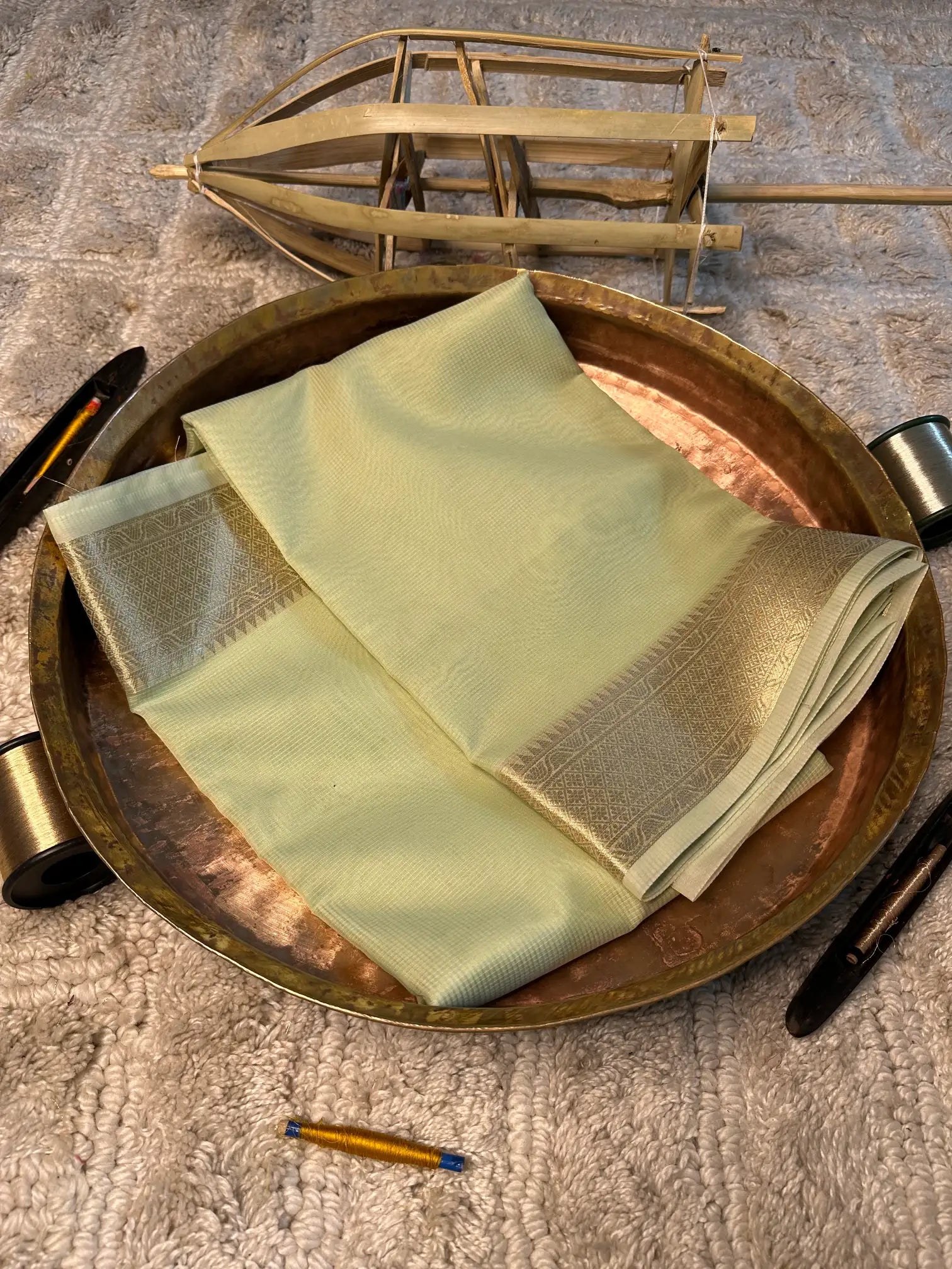 Eccentric zari weave Softsilk Banarasi saree