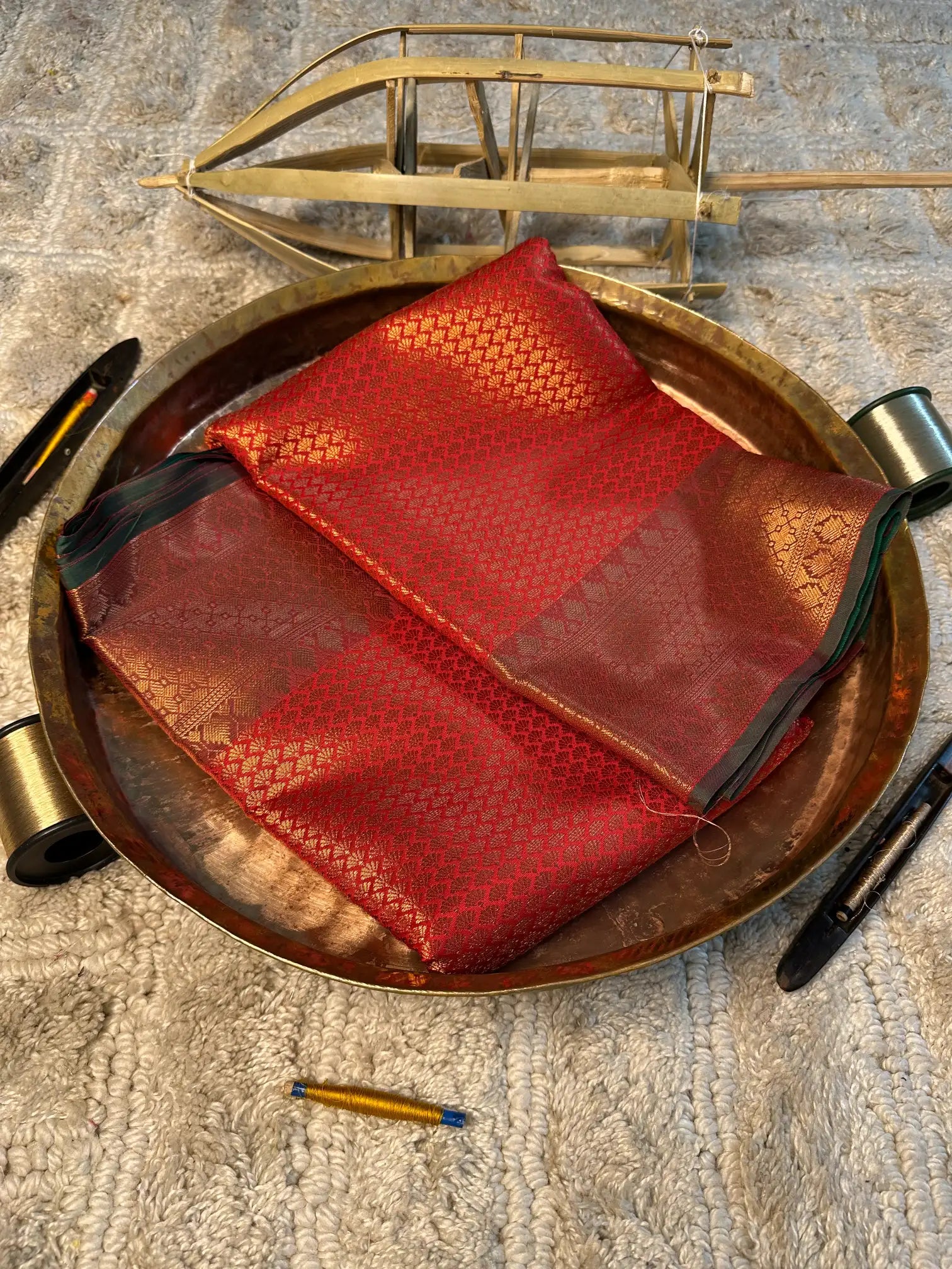 Eccentric zari weave Softsilk Banarasi saree