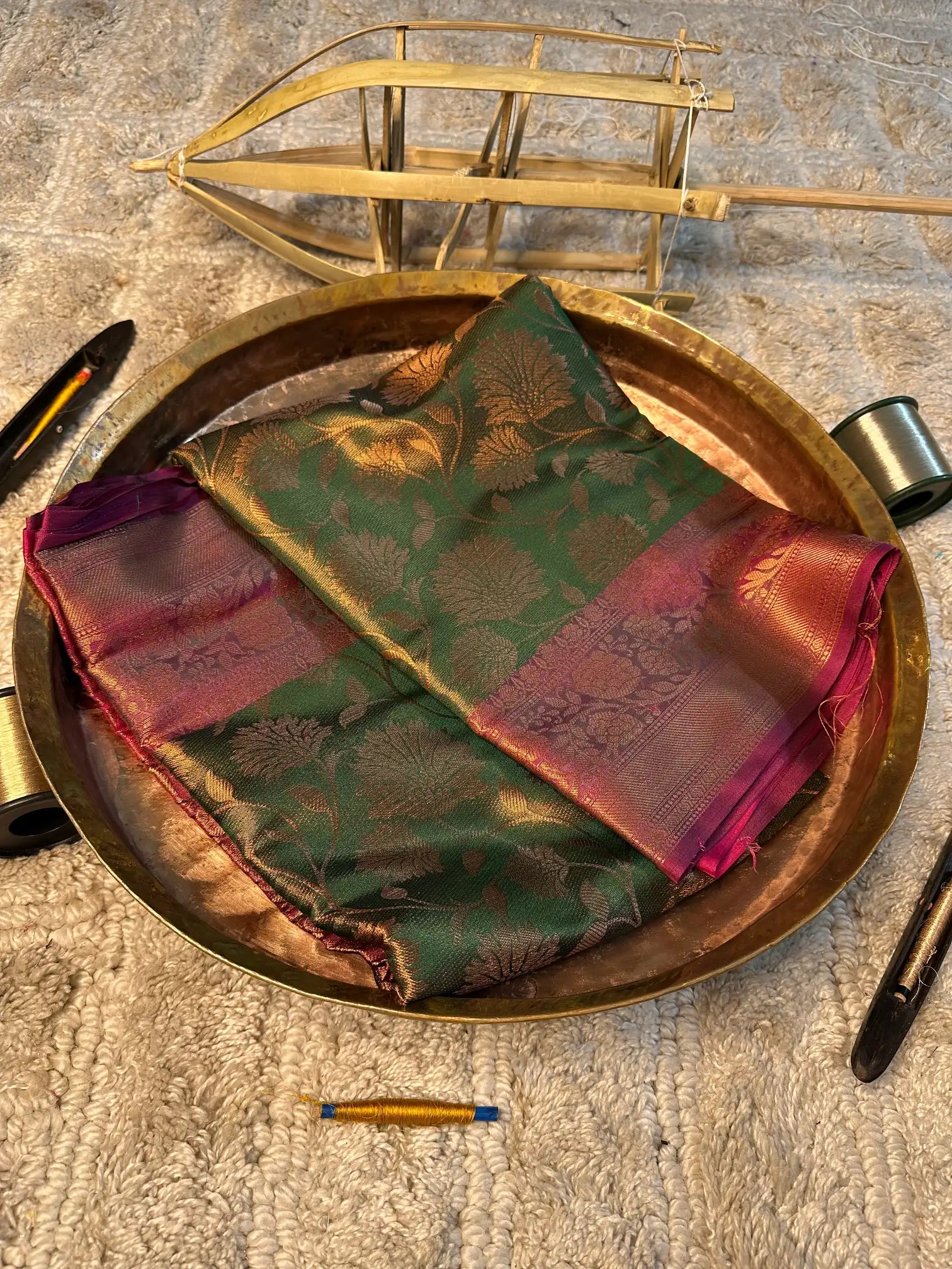Eccentric zari weave Softsilk Banarasi saree