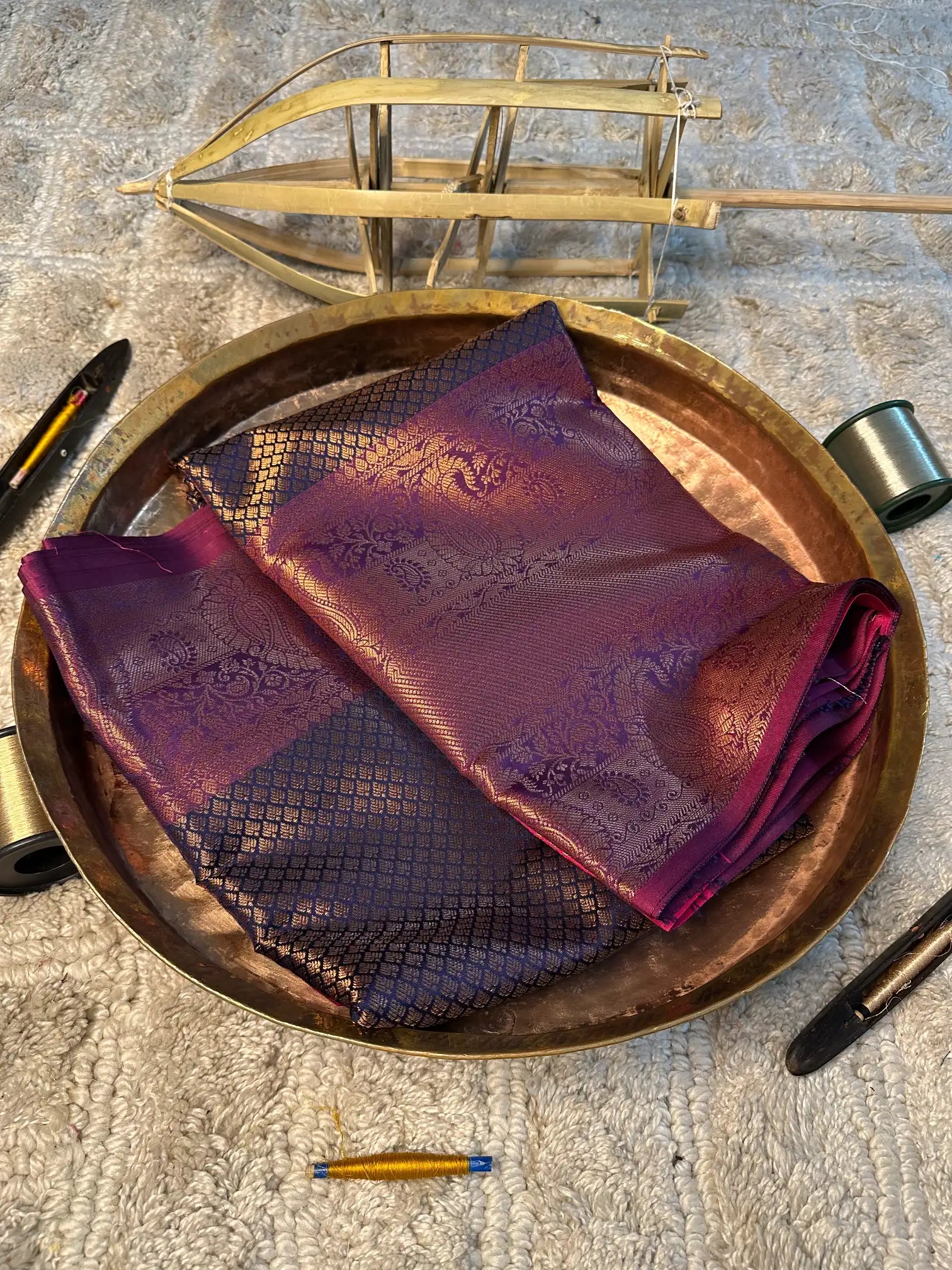 Eccentric zari weave Softsilk Banarasi saree