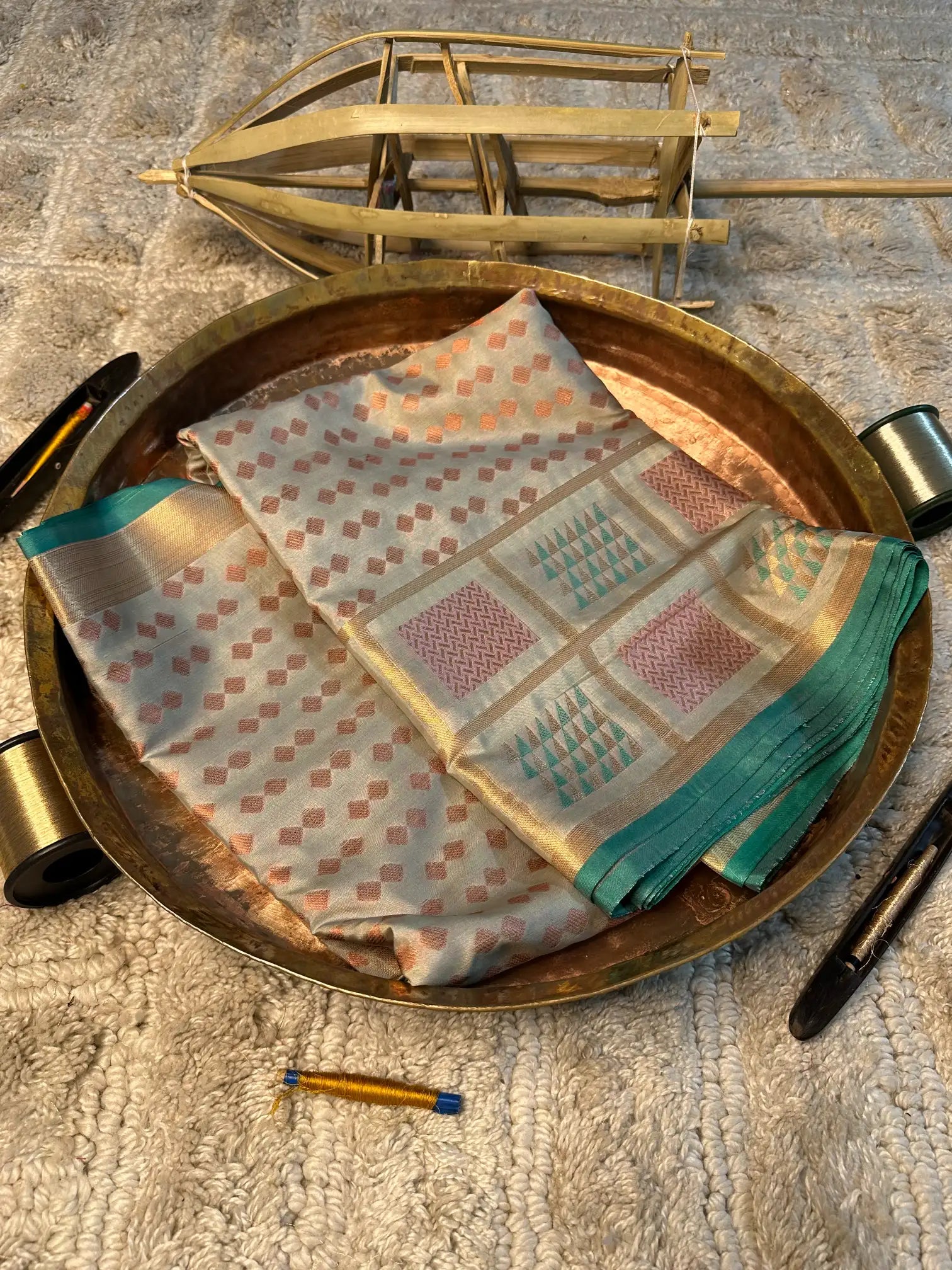 Eccentric zari weave Softsilk Banarasi saree