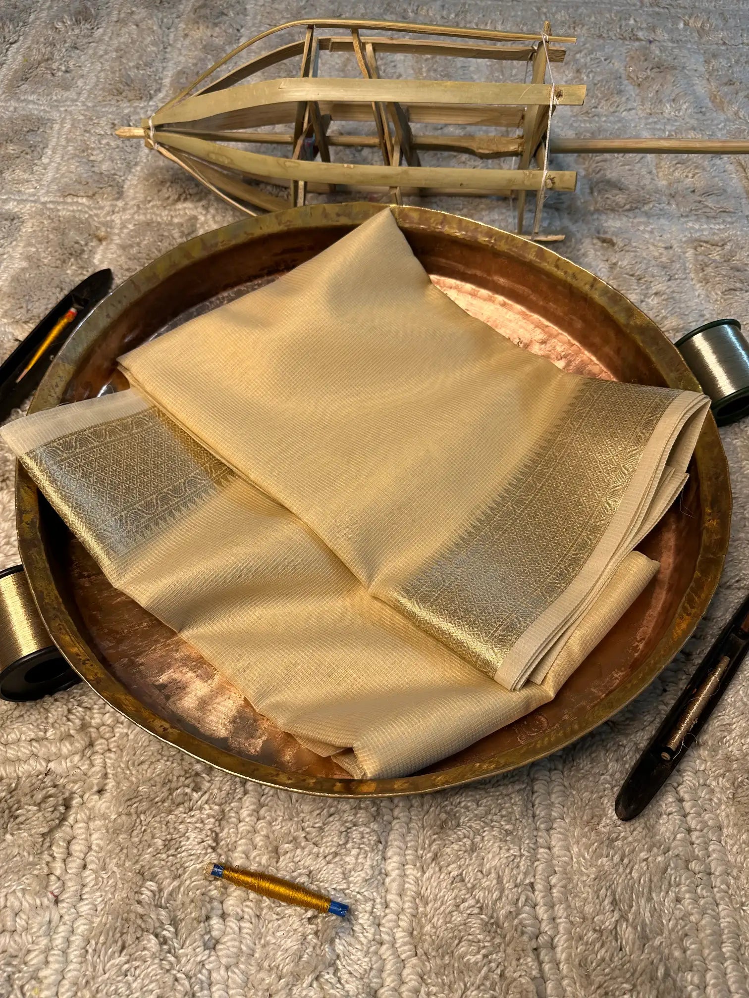 Eccentric zari weave Softsilk Banarasi saree
