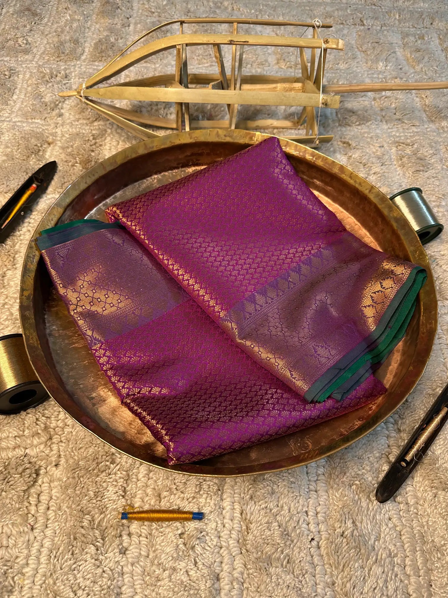 Eccentric zari weave Softsilk Banarasi saree