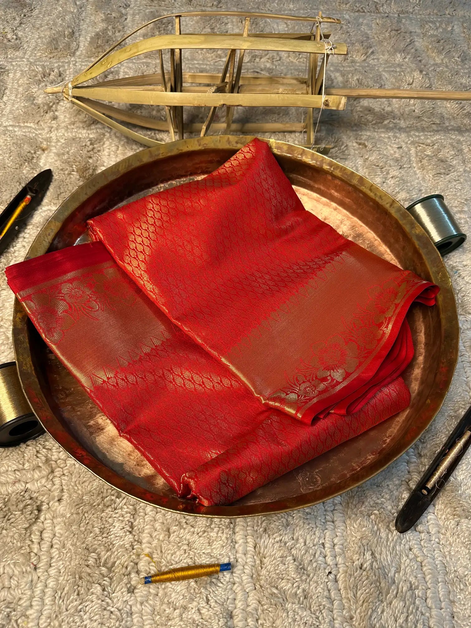 Eccentric zari weave Softsilk Banarasi saree