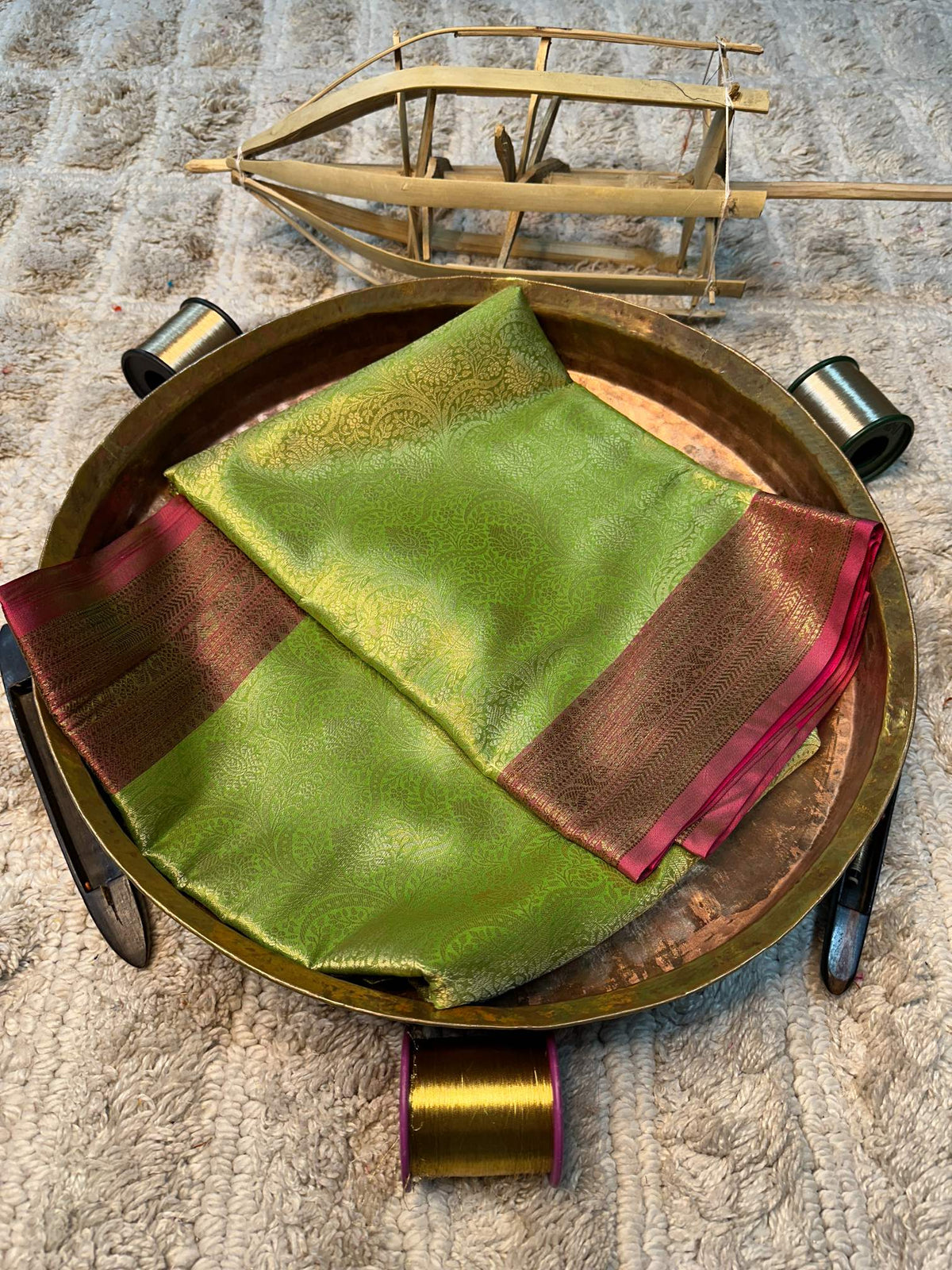 Eccentric zari weave Softsilk Banarasi saree