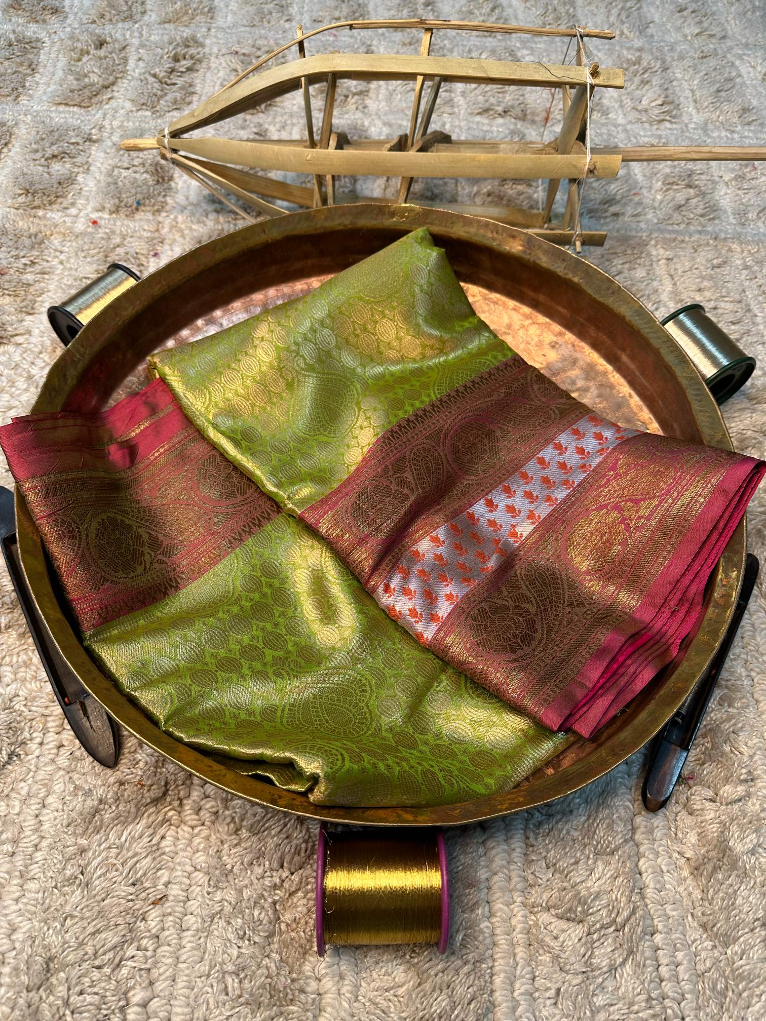 Eccentric zari weave Softsilk Banarasi saree