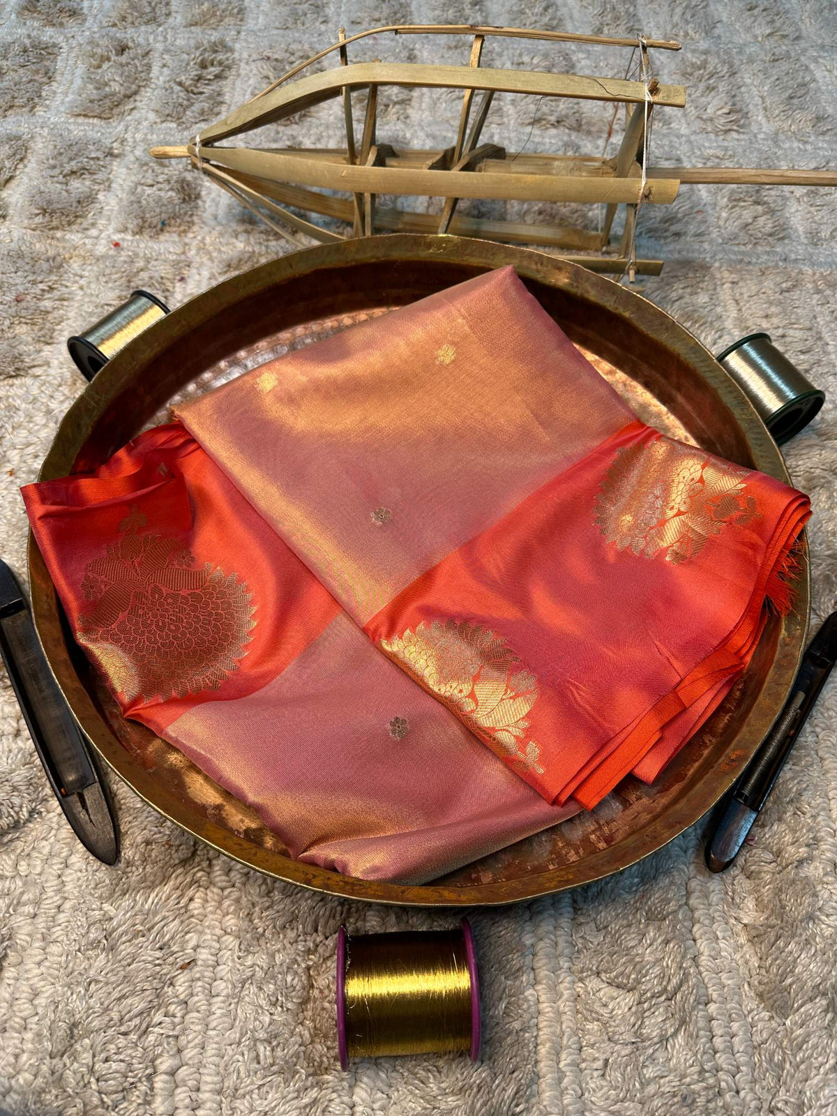 Eccentric zari weave Softsilk Banarasi saree