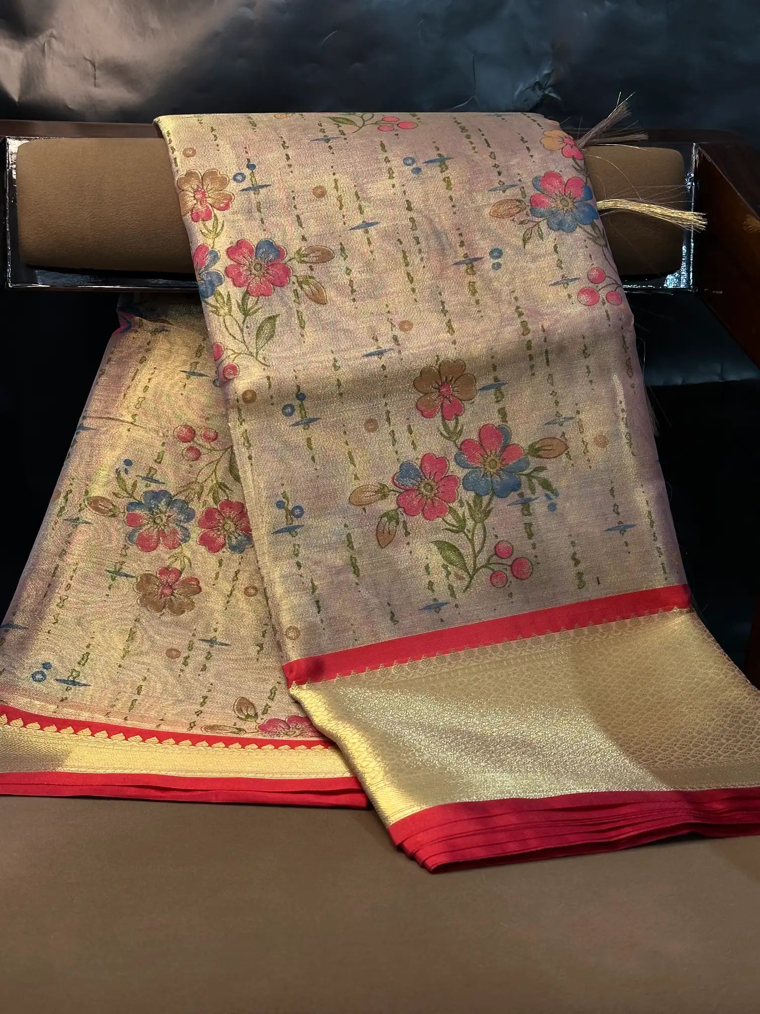 Traditional weave Softsilk Banarasi saree