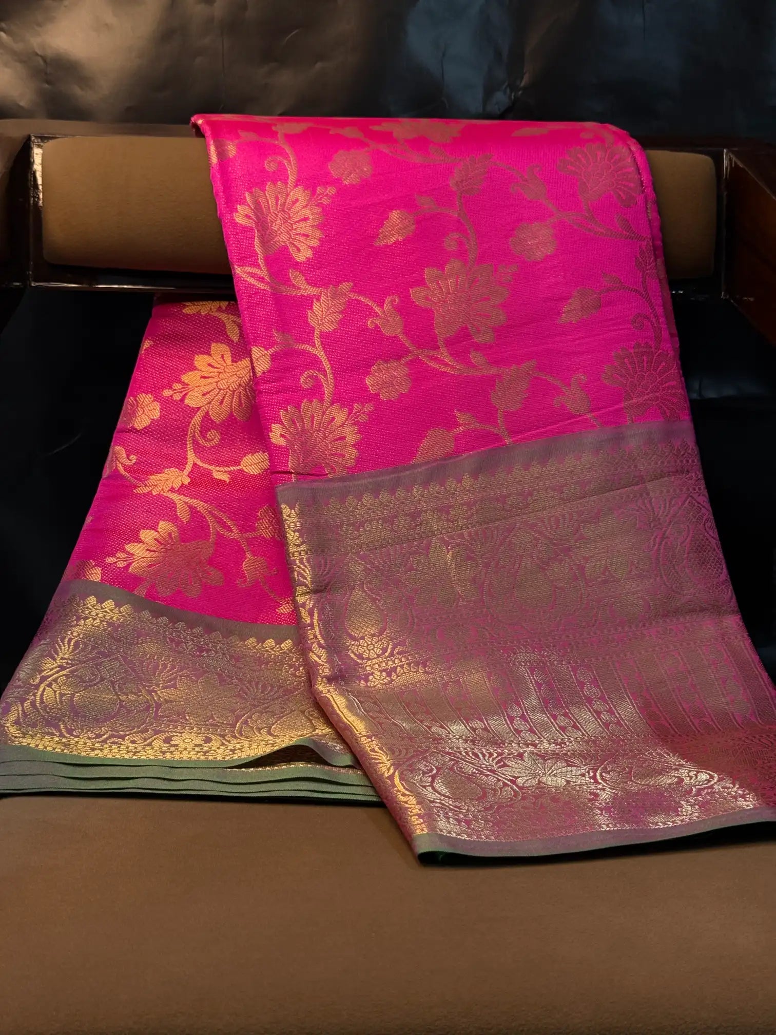 Contemporary weave Softsilk heritage Banarasi saree