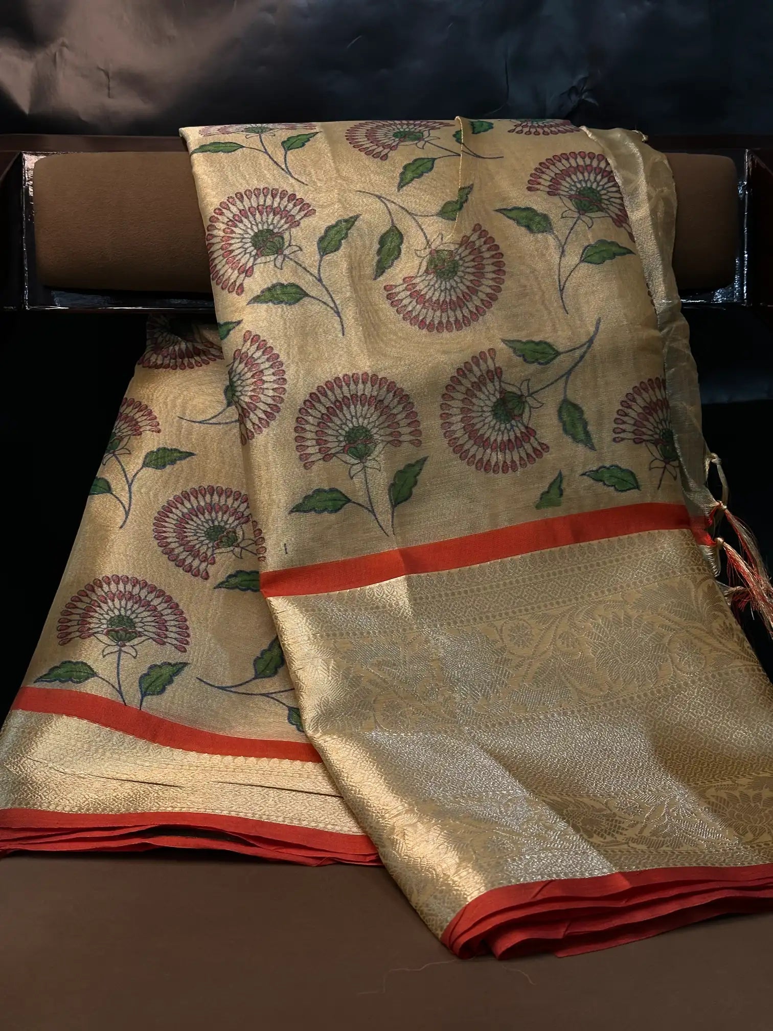Traditional weave Softsilk Banarasi saree