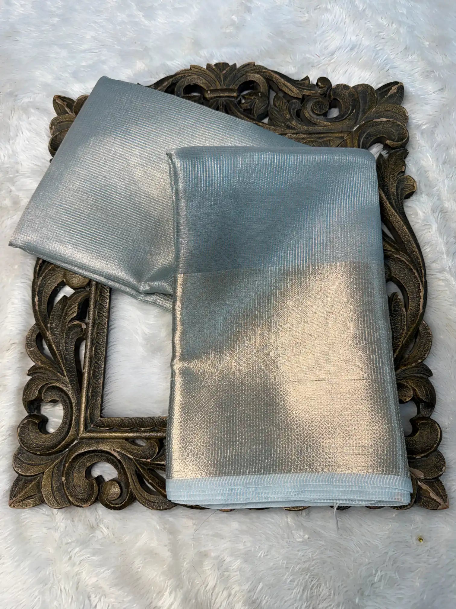 Contemporary Weave Kora Tissue Silk Banarasi Saree