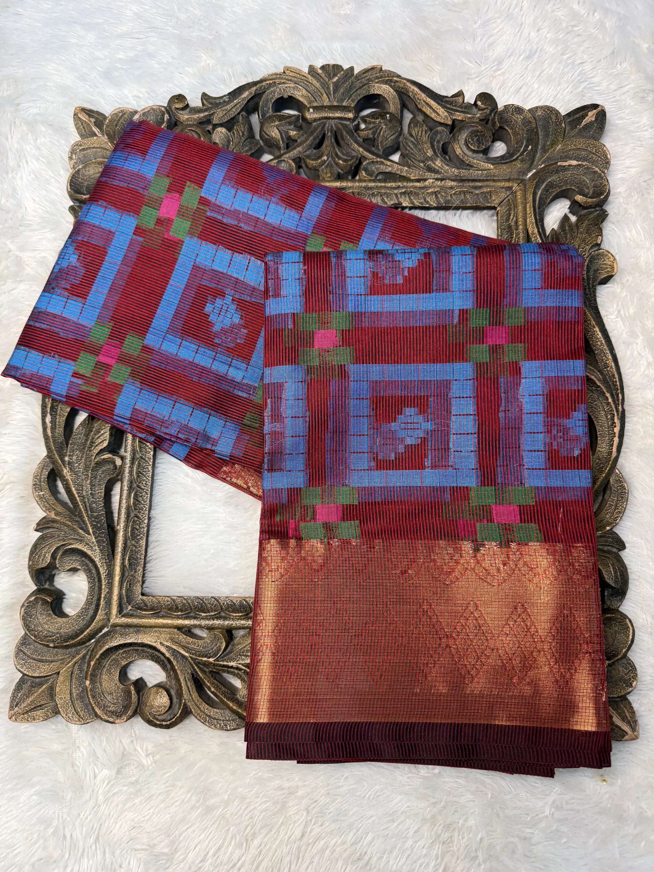 Contemporary Weave Kora Tissue Silk Banarasi Saree