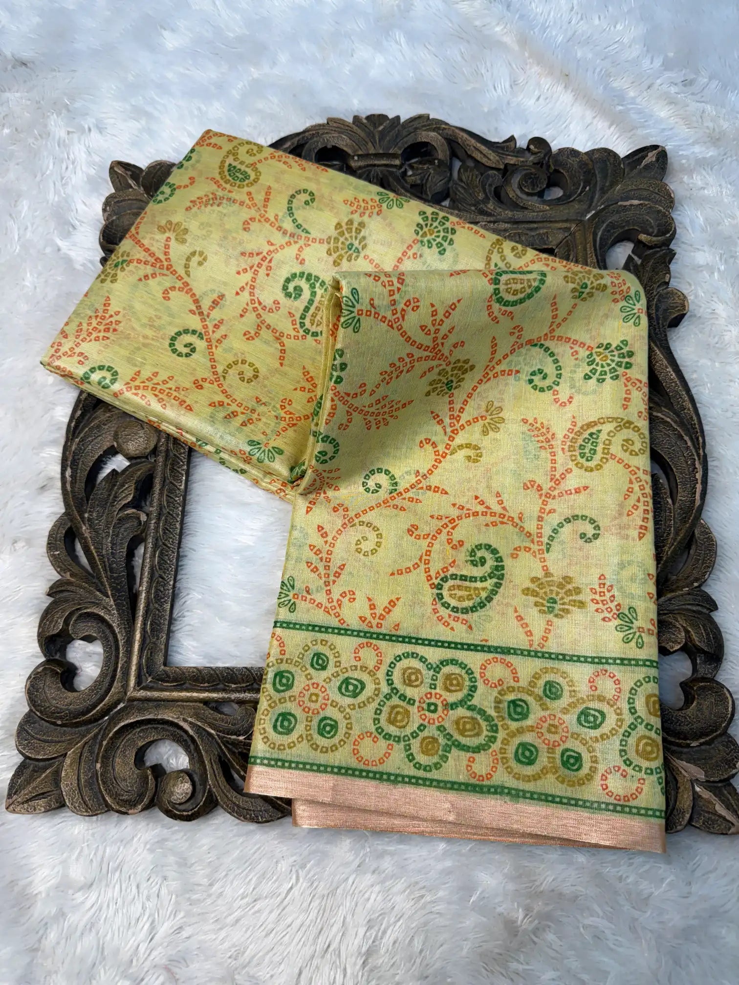 Contemporary Weave Kora Tissue Silk Banarasi Saree