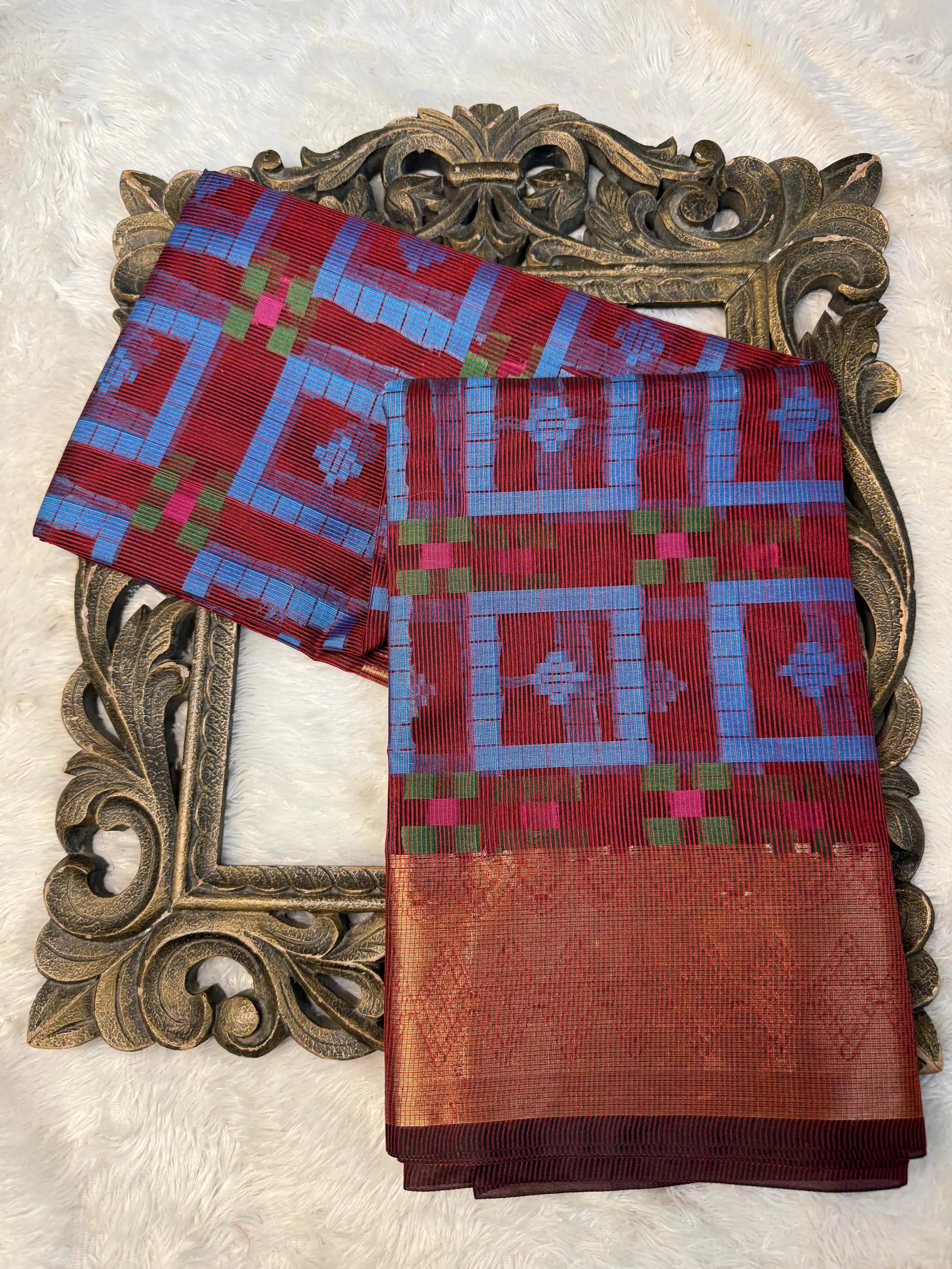 Contemporary Weave Kora Tissue Silk Banarasi Saree