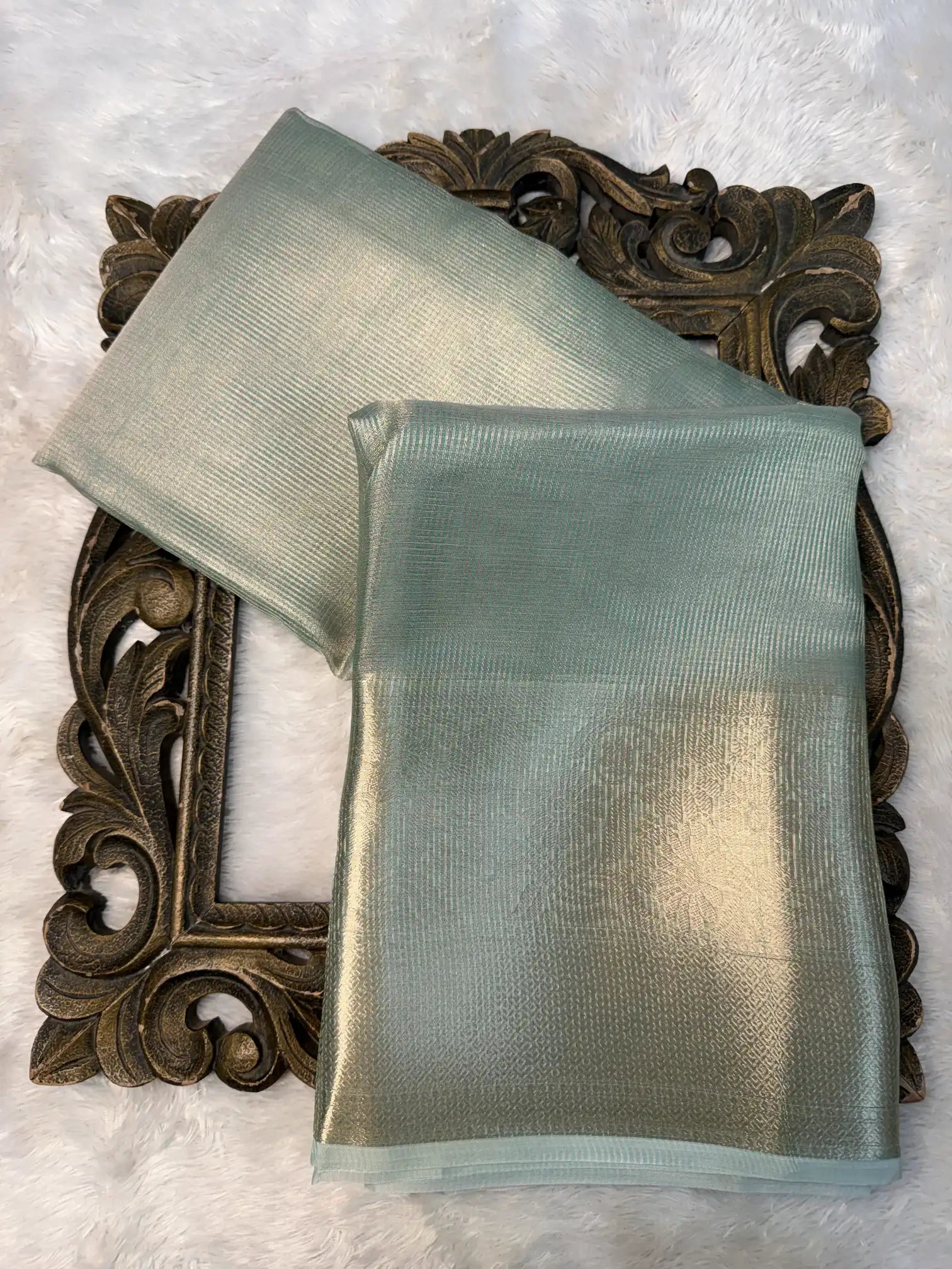 Contemporary Weave Kora Tissue Silk Banarasi Saree